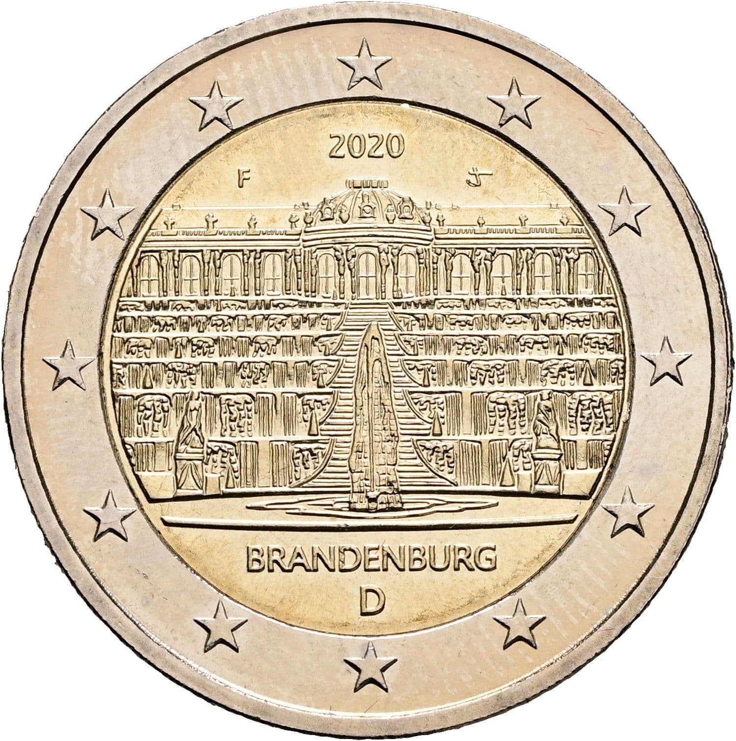 2 Euro 2020 F – Rückseite