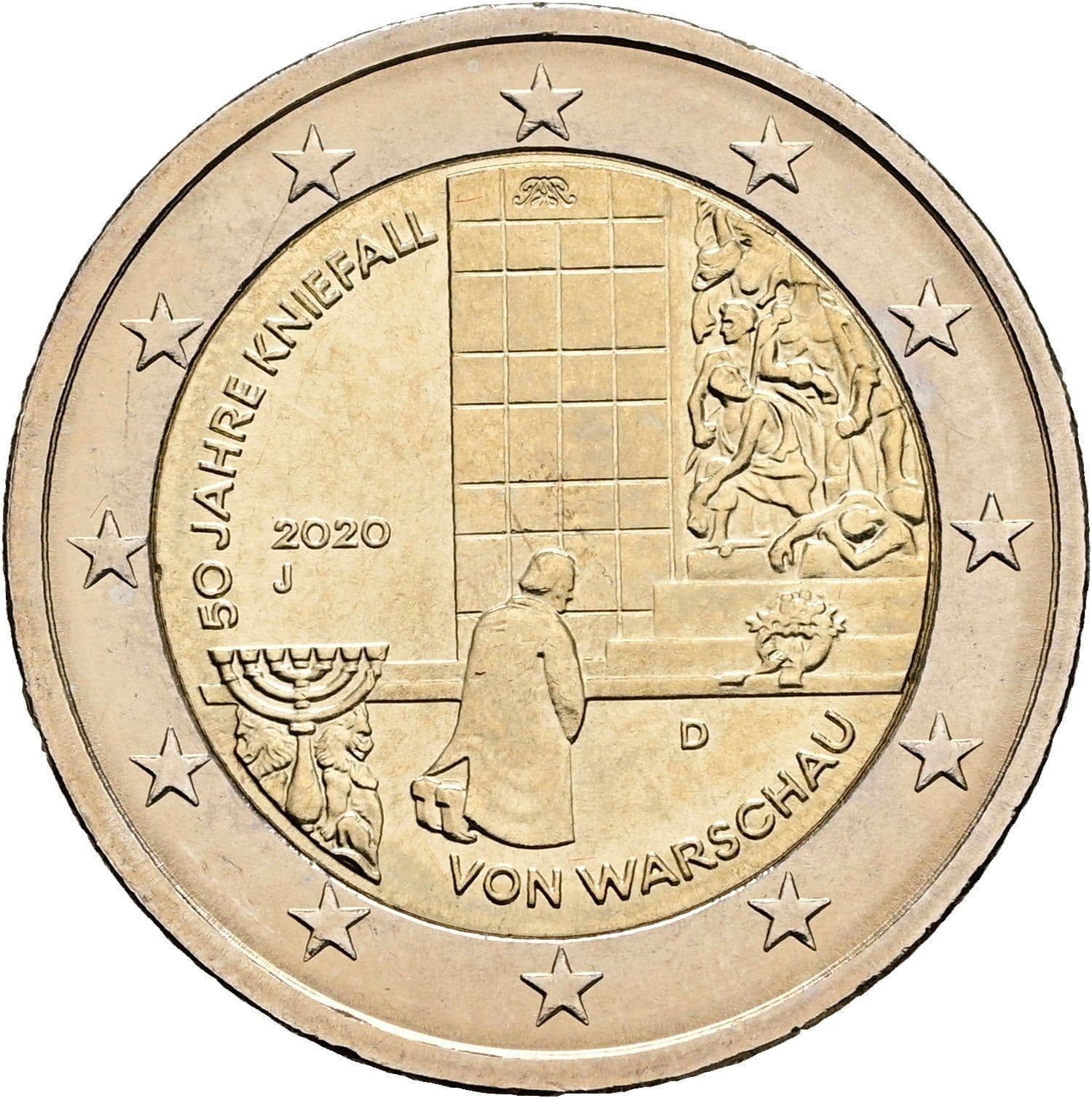 2 Euro 2020 J – Rückseite