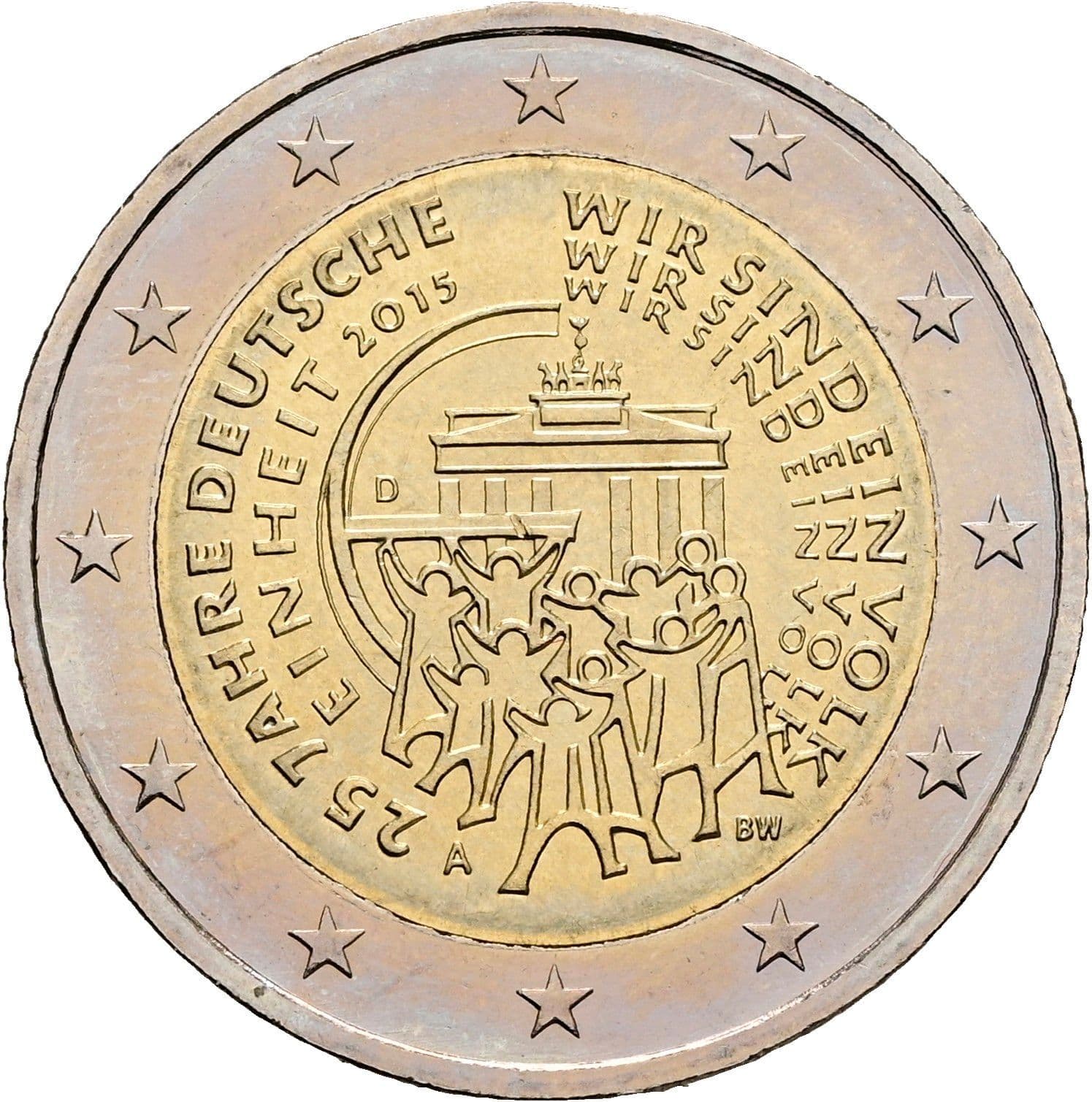2 Euro 2015 A – Rückseite