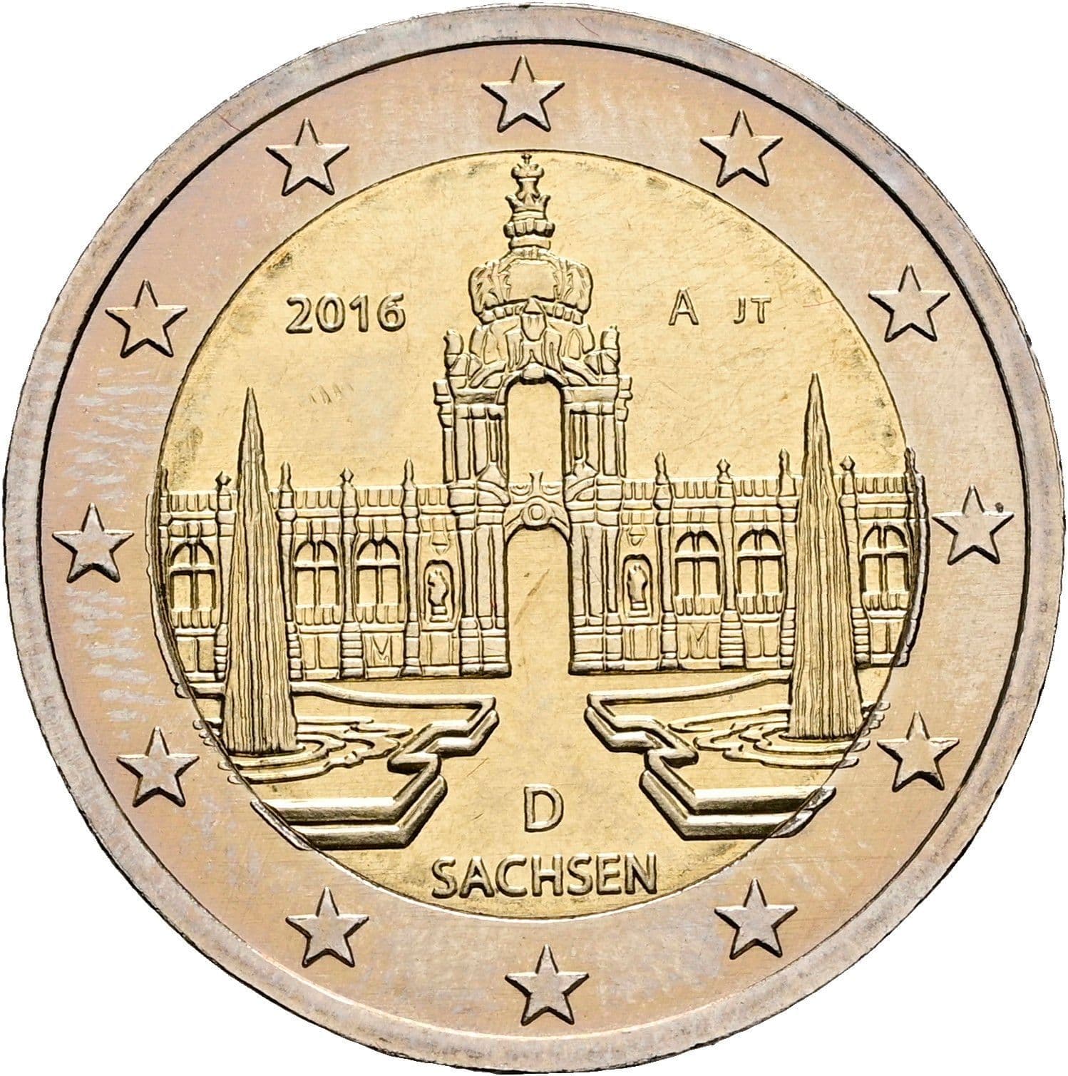 2 Euro 2016 A – Rückseite