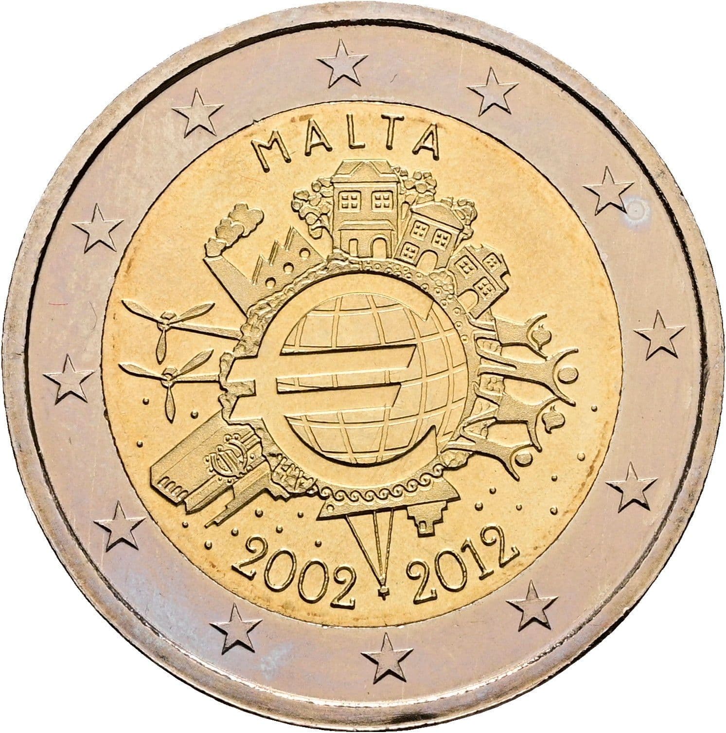 2 Euro 2012 – Rückseite