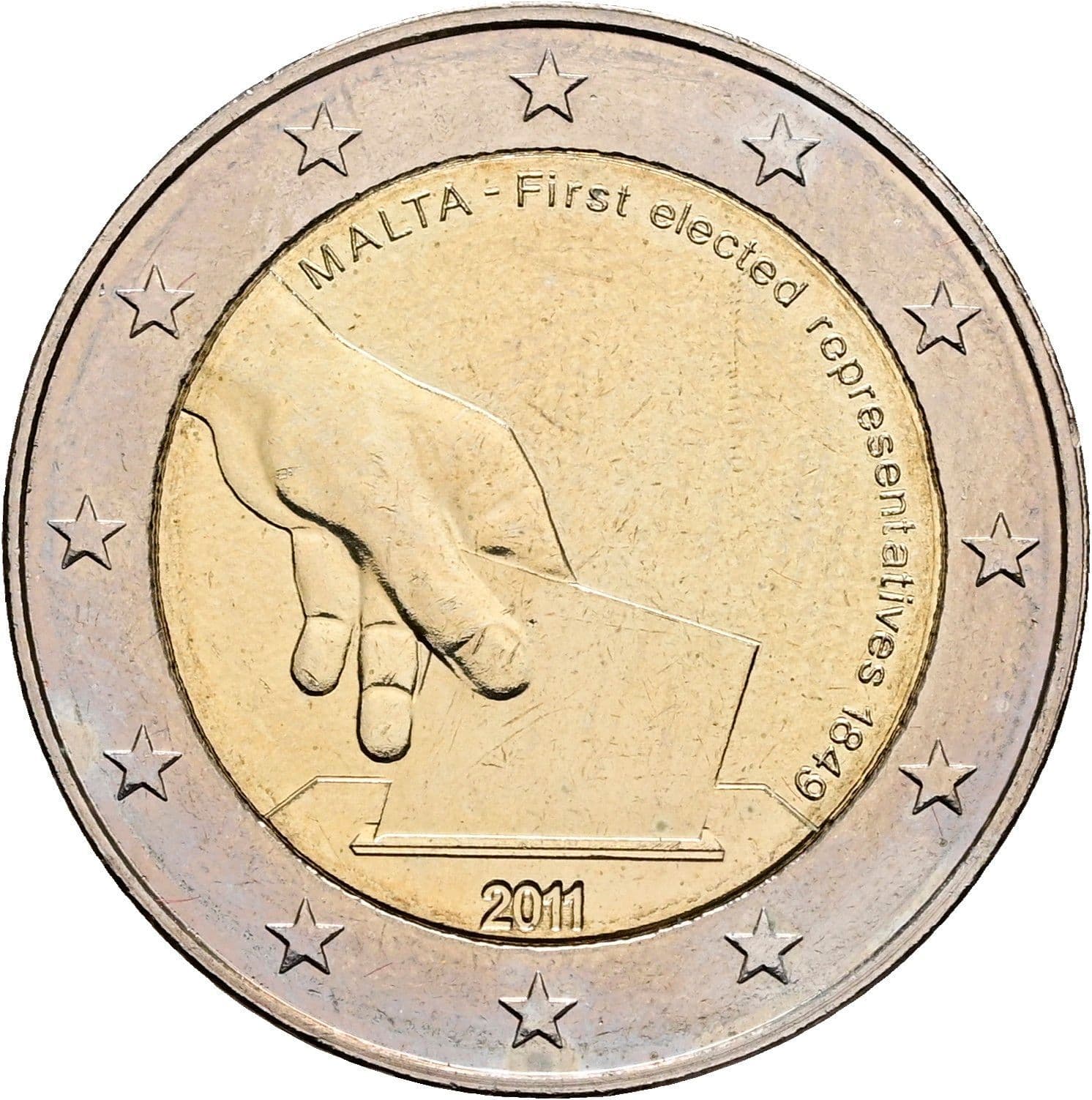 2 Euro 2011 – Rückseite