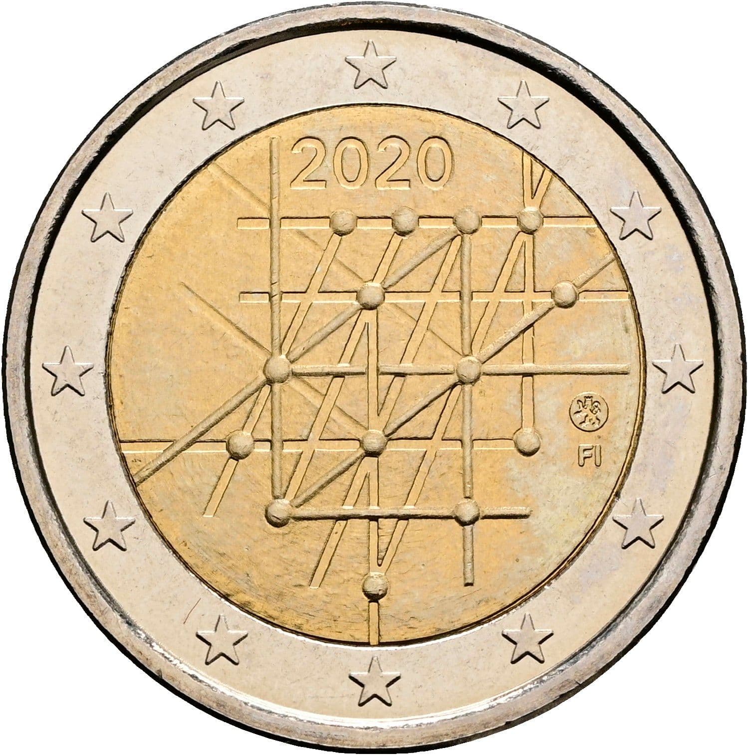 2 Euro 2020 – Rückseite
