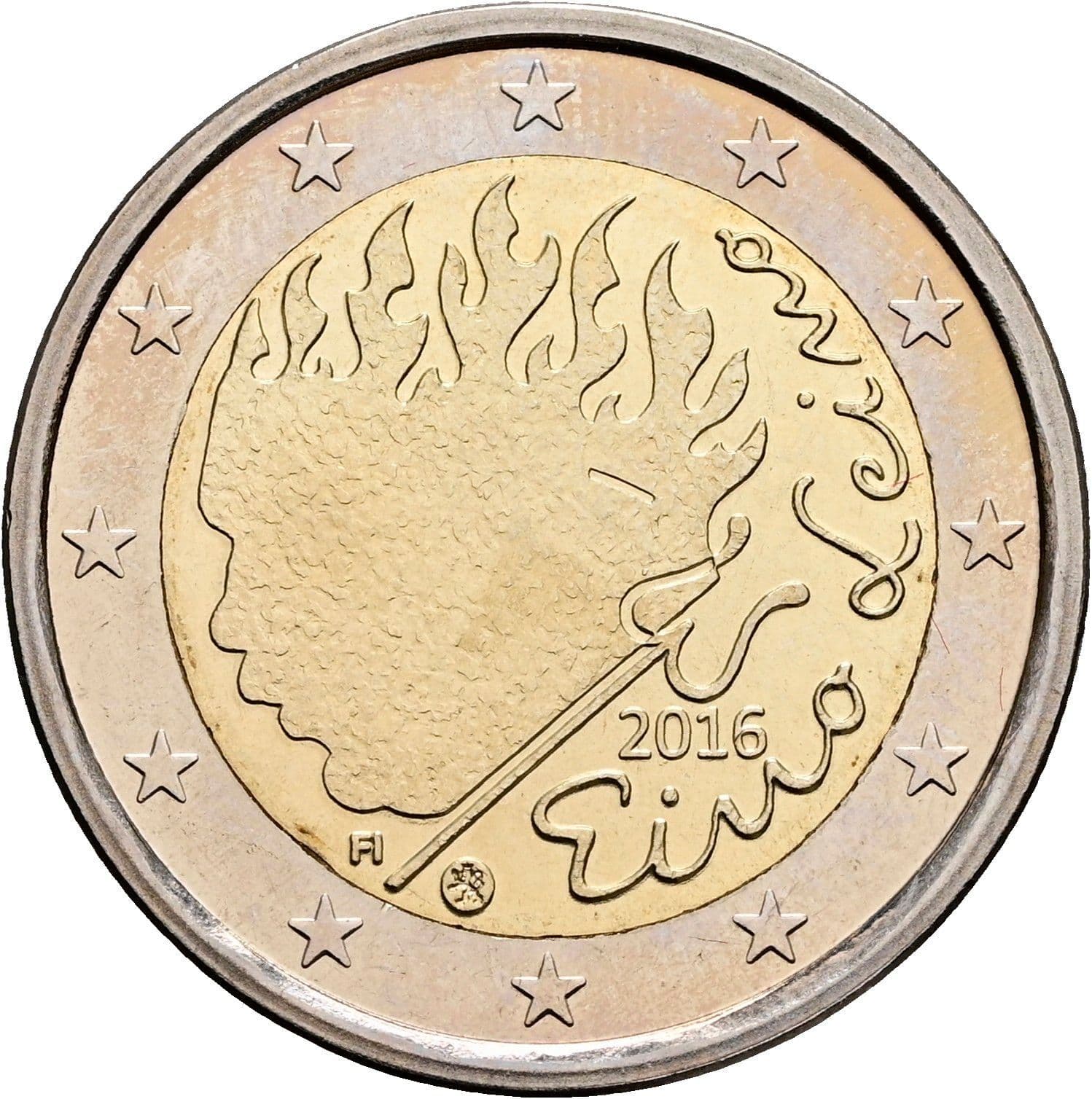 2 Euro 2016 – Rückseite