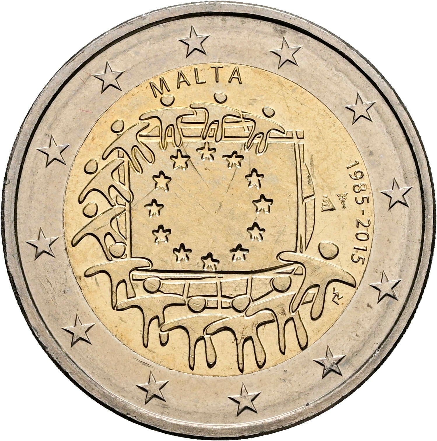 2 Euro 2015 – Rückseite