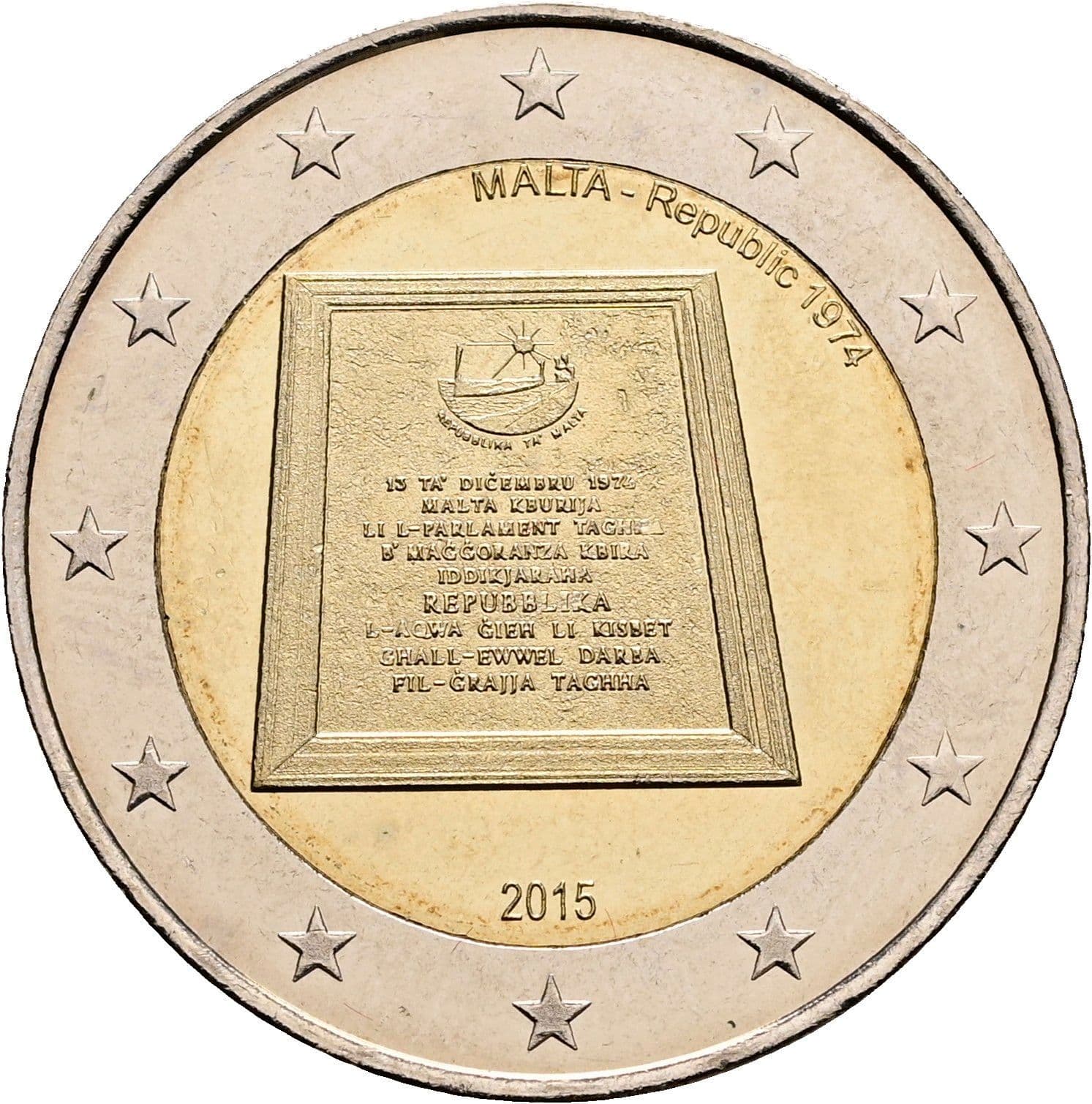 2 Euro 2015 – Rückseite