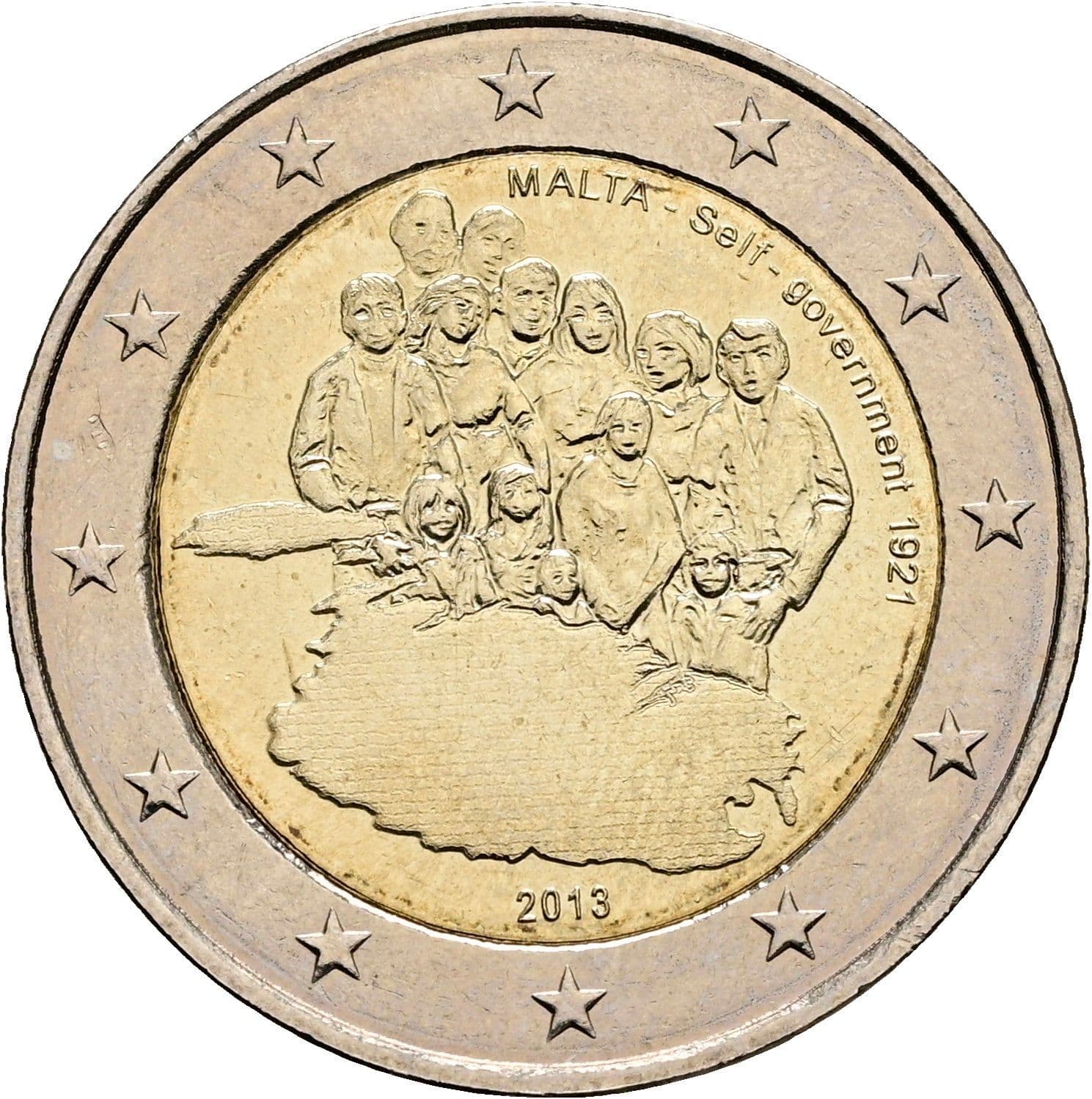 2 Euro 2013 – Rückseite