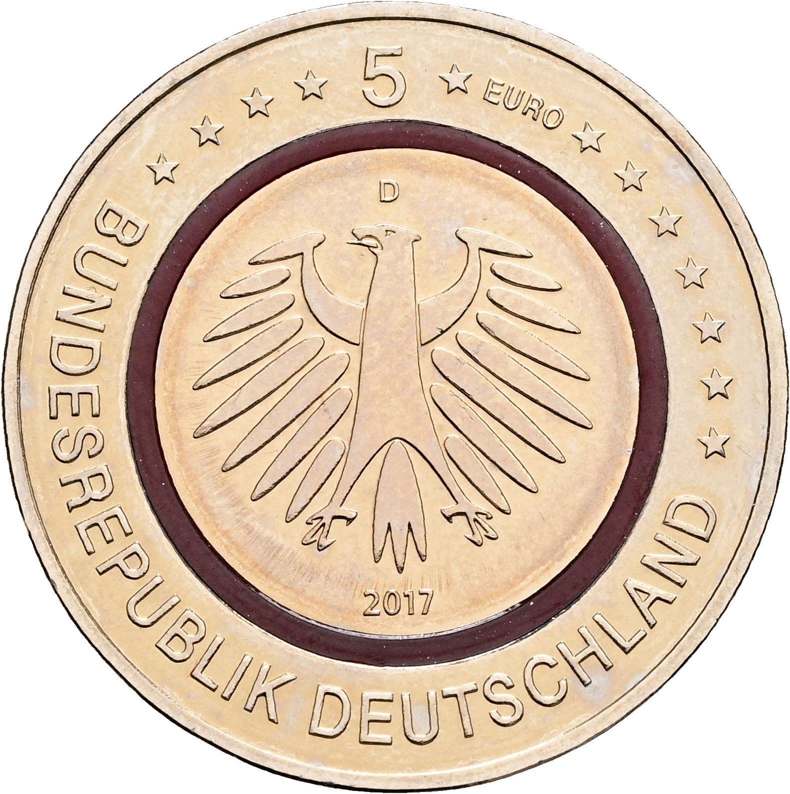 5 Euro 2017 D – Rückseite
