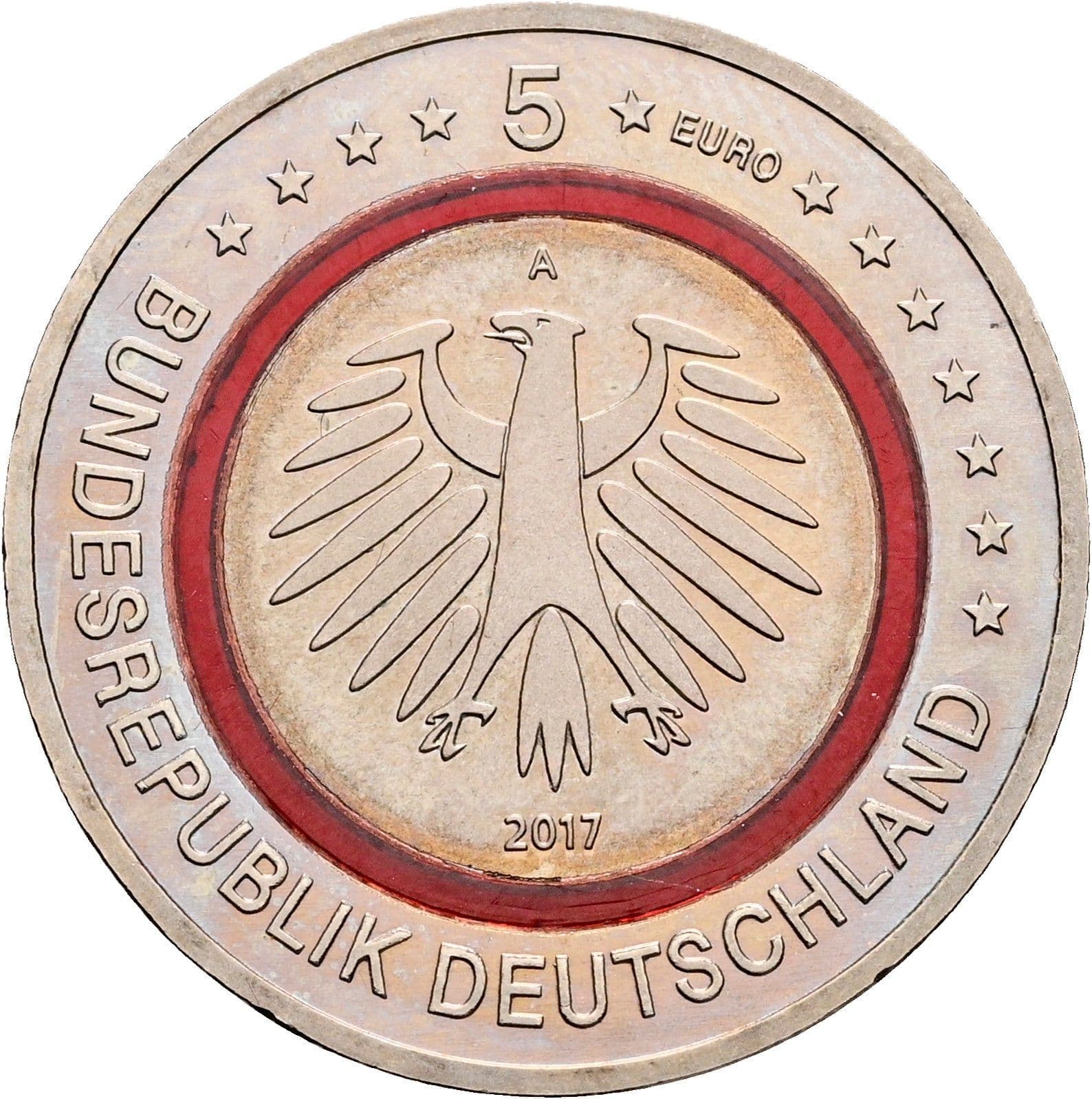 5 Euro 2017 A – Rückseite