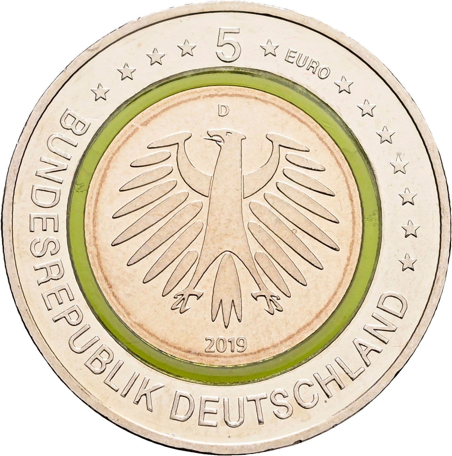 5 Euro 2019 D – Rückseite