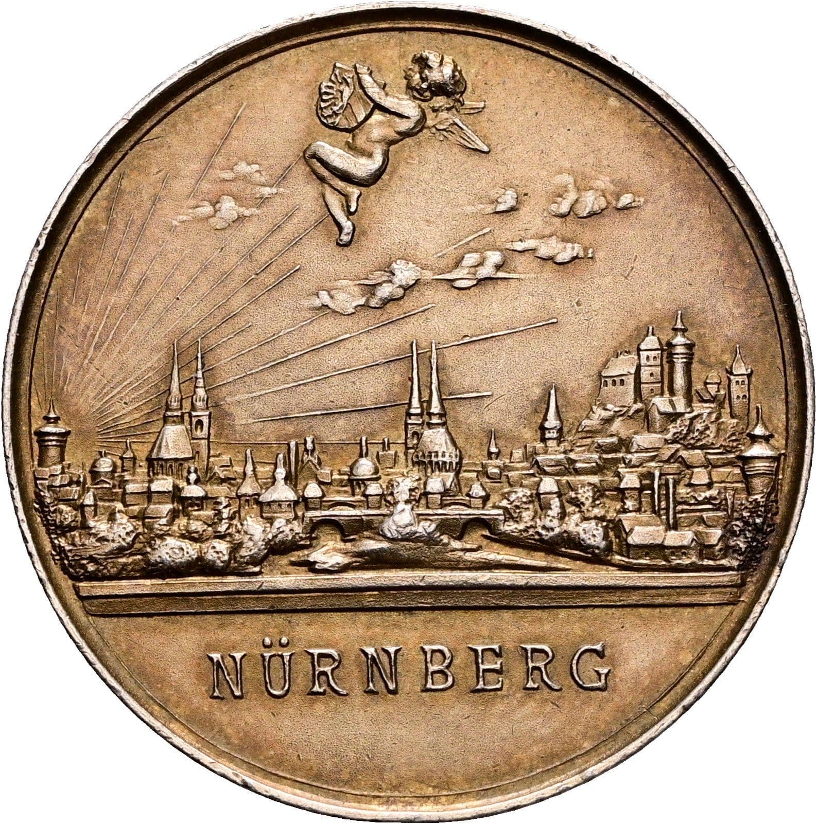 Silbermedaille Nürnberg 1895 – Vorderseite