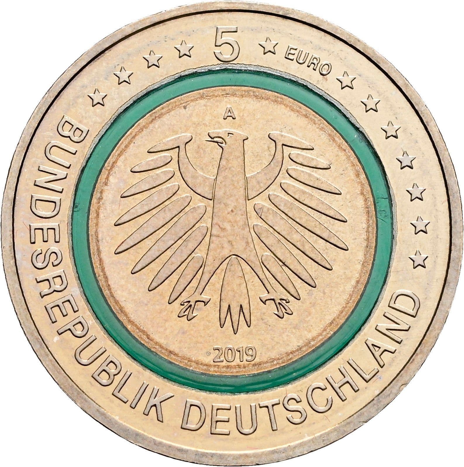 5 Euro 2019 A – Rückseite