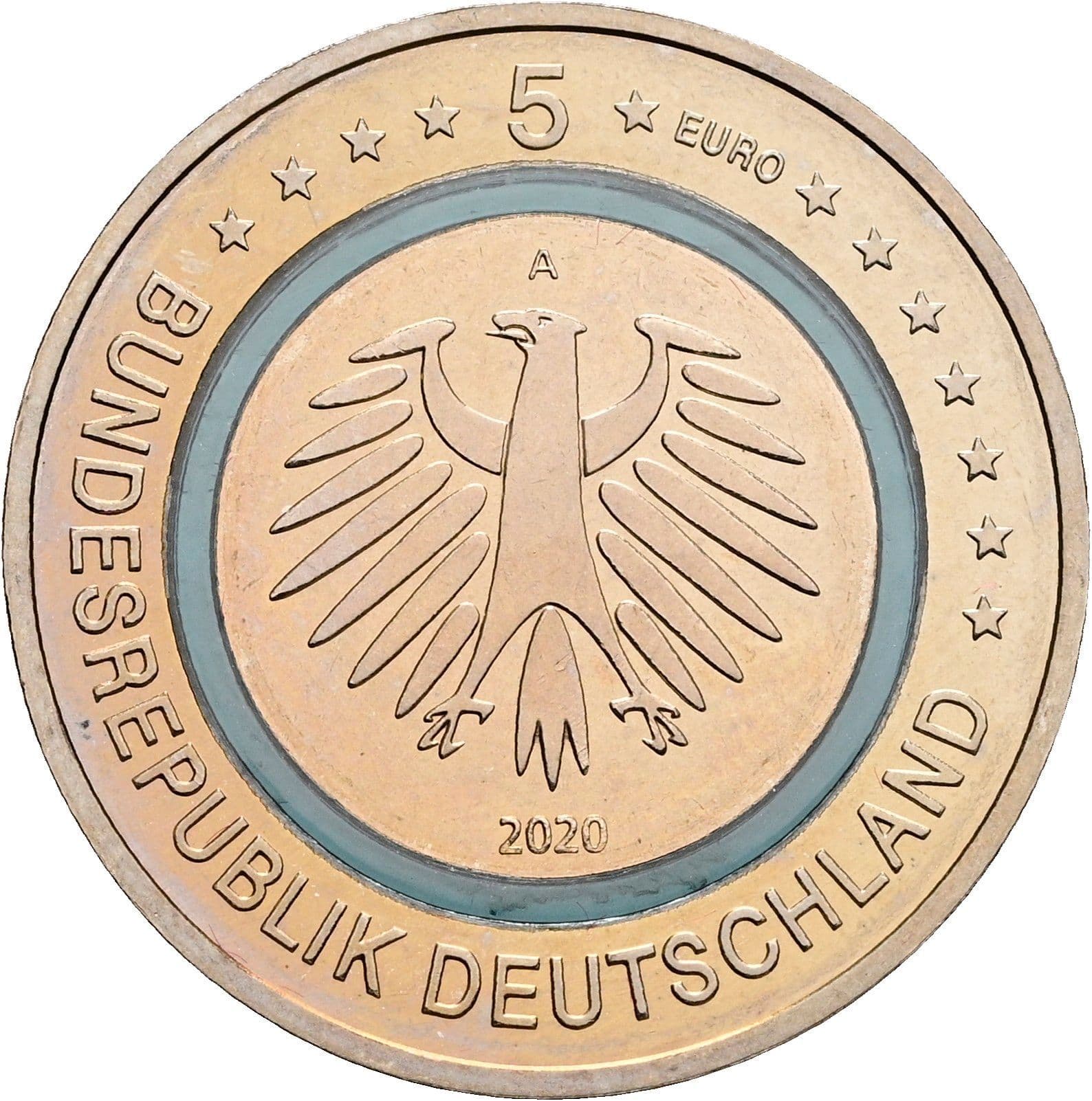 5 Euro 2020 A – Rückseite
