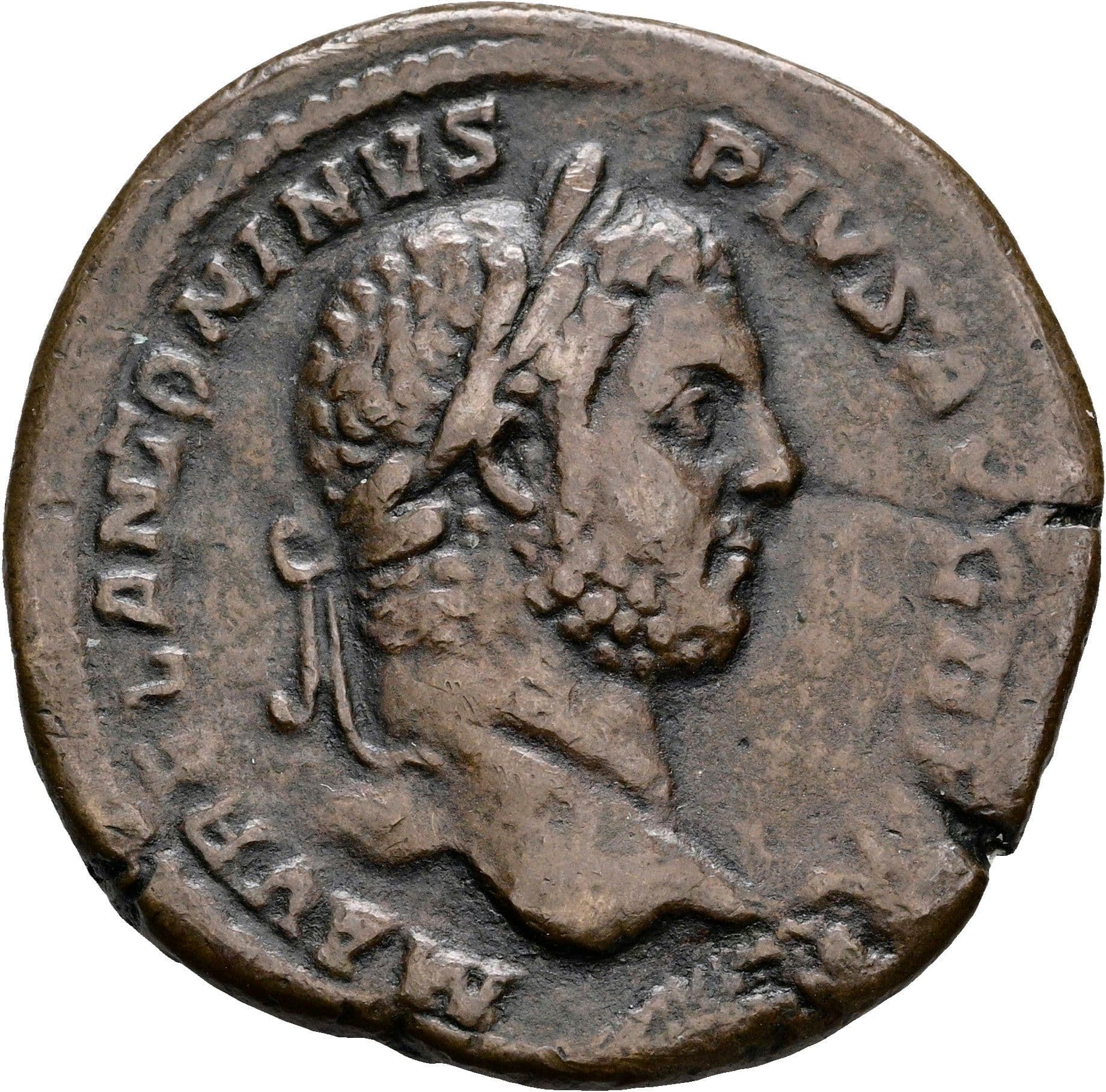 Sesterz Guss-Replik Caracalla 198-217 AC – Vorderseite