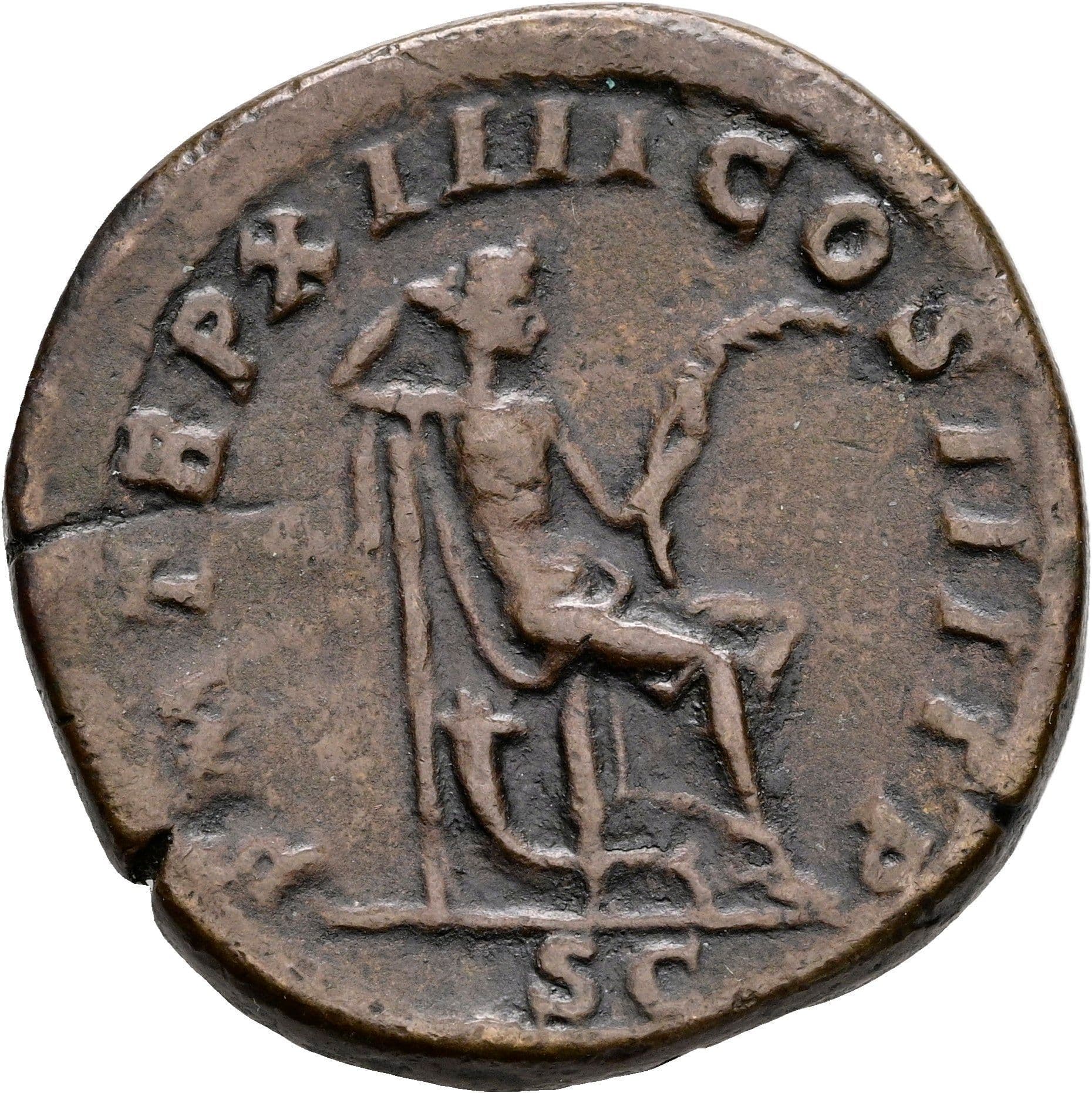 Sesterz Guss-Replik Caracalla 198-217 AC – Rückseite
