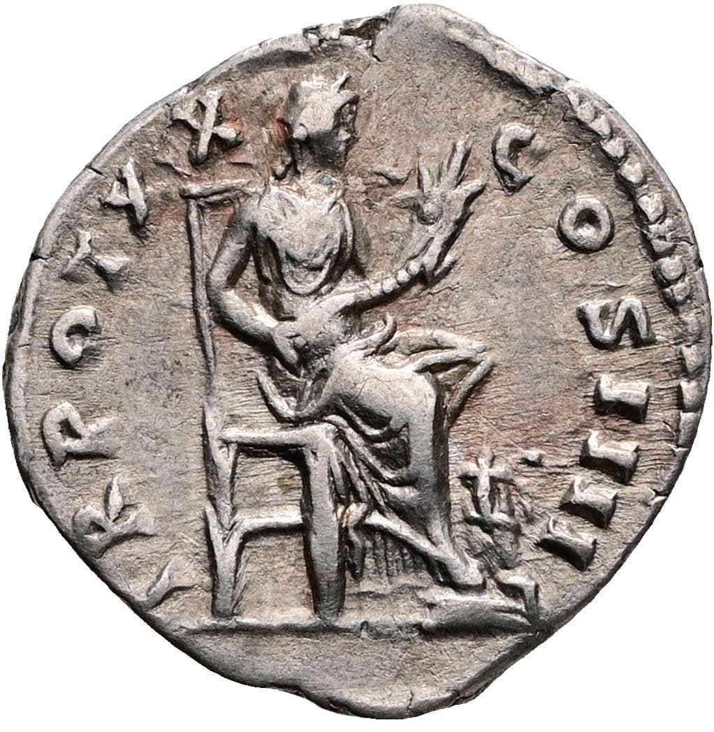Denar Antoninus Pius 138-161 AC Rom ohne Jahr (156-157 AC) – Rückseite