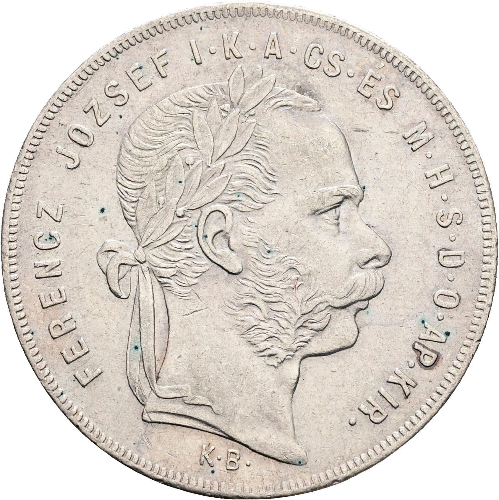 1 Forint Franz Joseph I. 1848-1916 1879 KB – Vorderseite