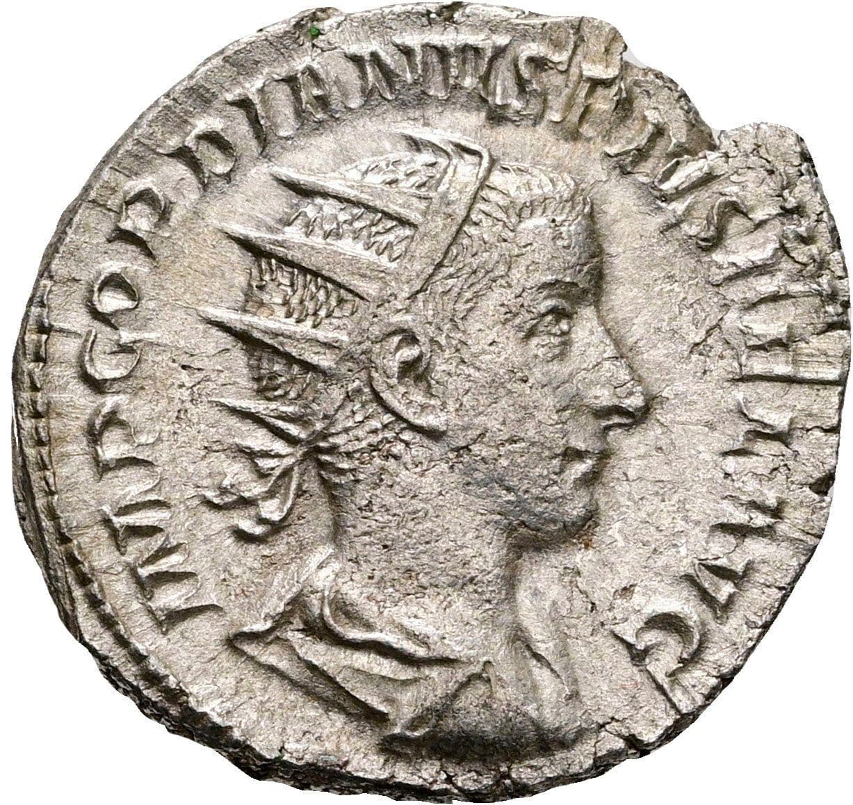 Antoninian Gordianus III. Pius 238-244 AC Rom 238-244 AC – Vorderseite