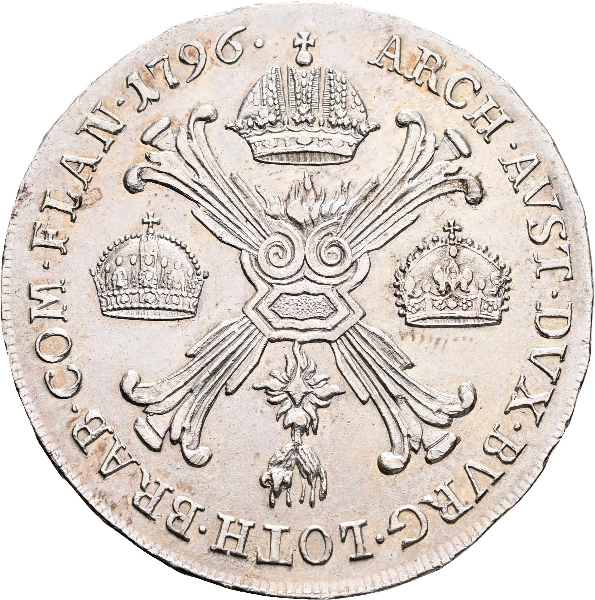 Kronentaler Franz II.(I.) 1792-1835 1796 B – Rückseite