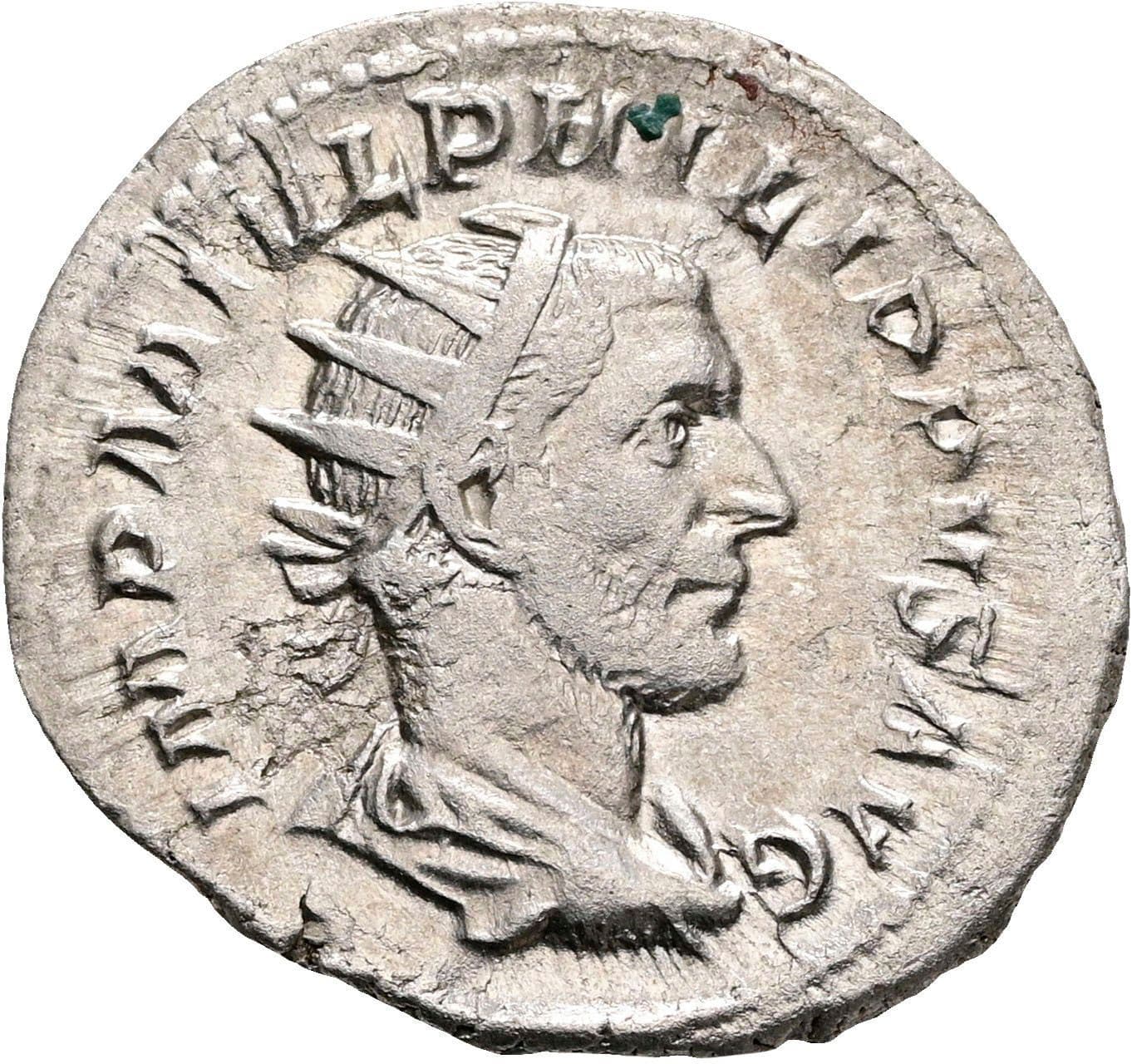 Antoninian Philippus I. Arabs 244-249 AC Rom 244-247 AC – Vorderseite