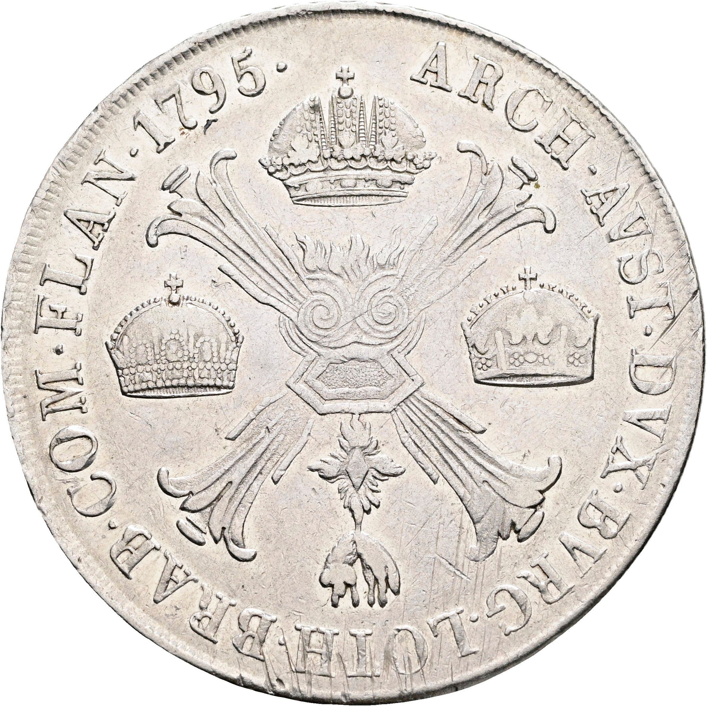 Kronentaler Franz II.(I.) 1792-1835 1795 M – Rückseite