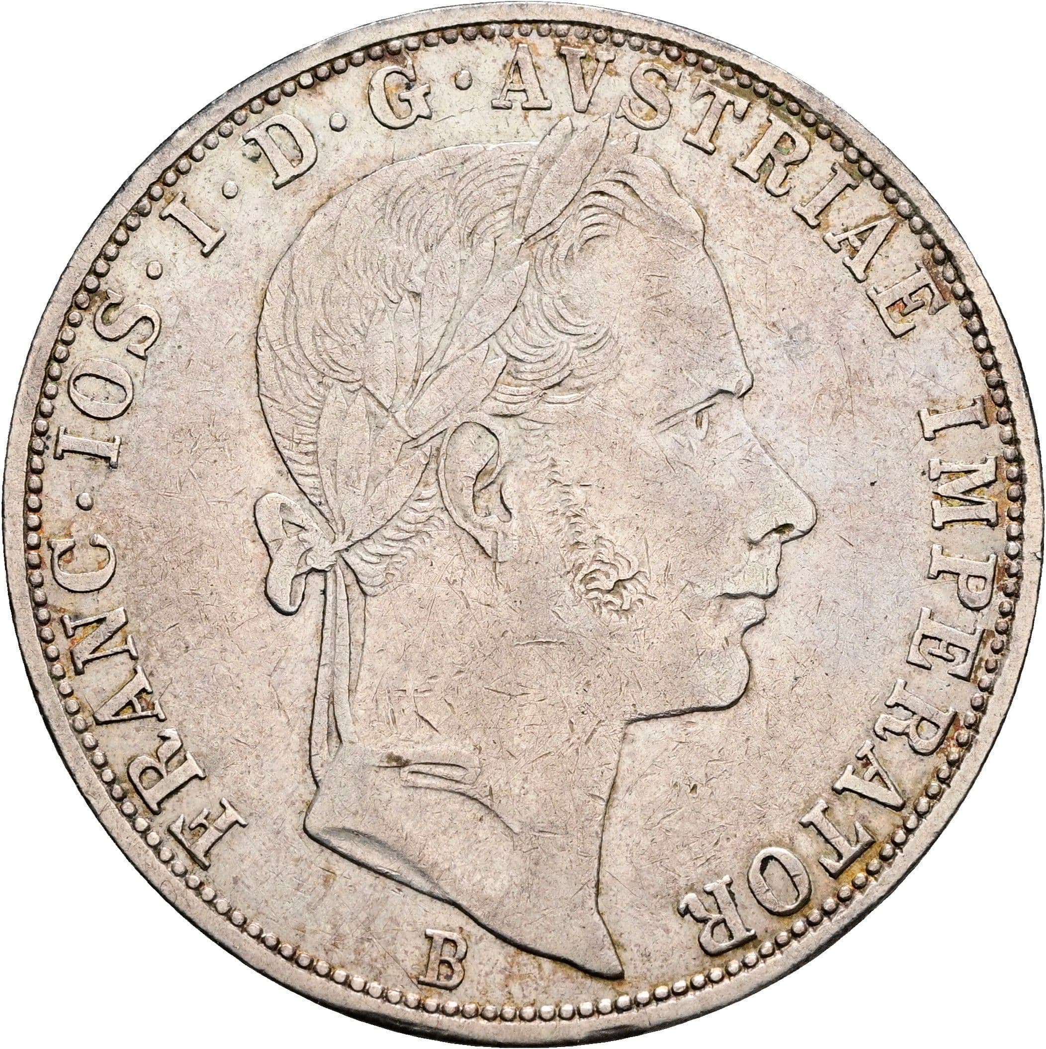 Doppelgulden Franz Joseph I. 1848-1916 1859 B – Vorderseite