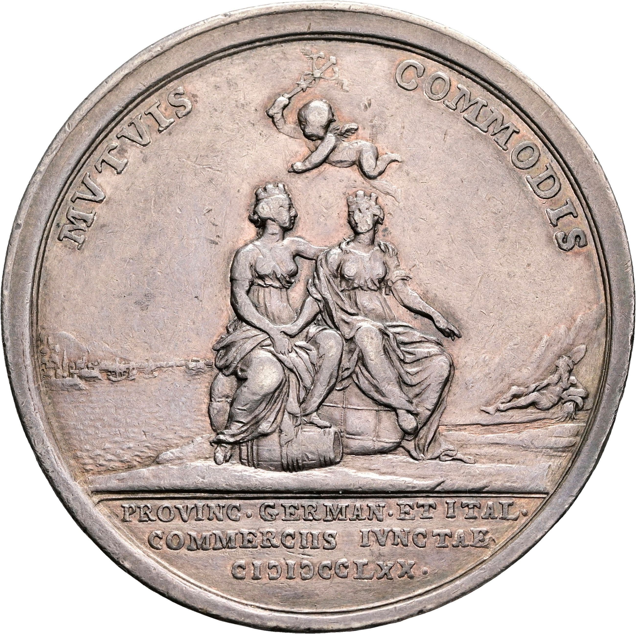 Silbermedaille Joseph II. 1765-1790 1771 – Rückseite