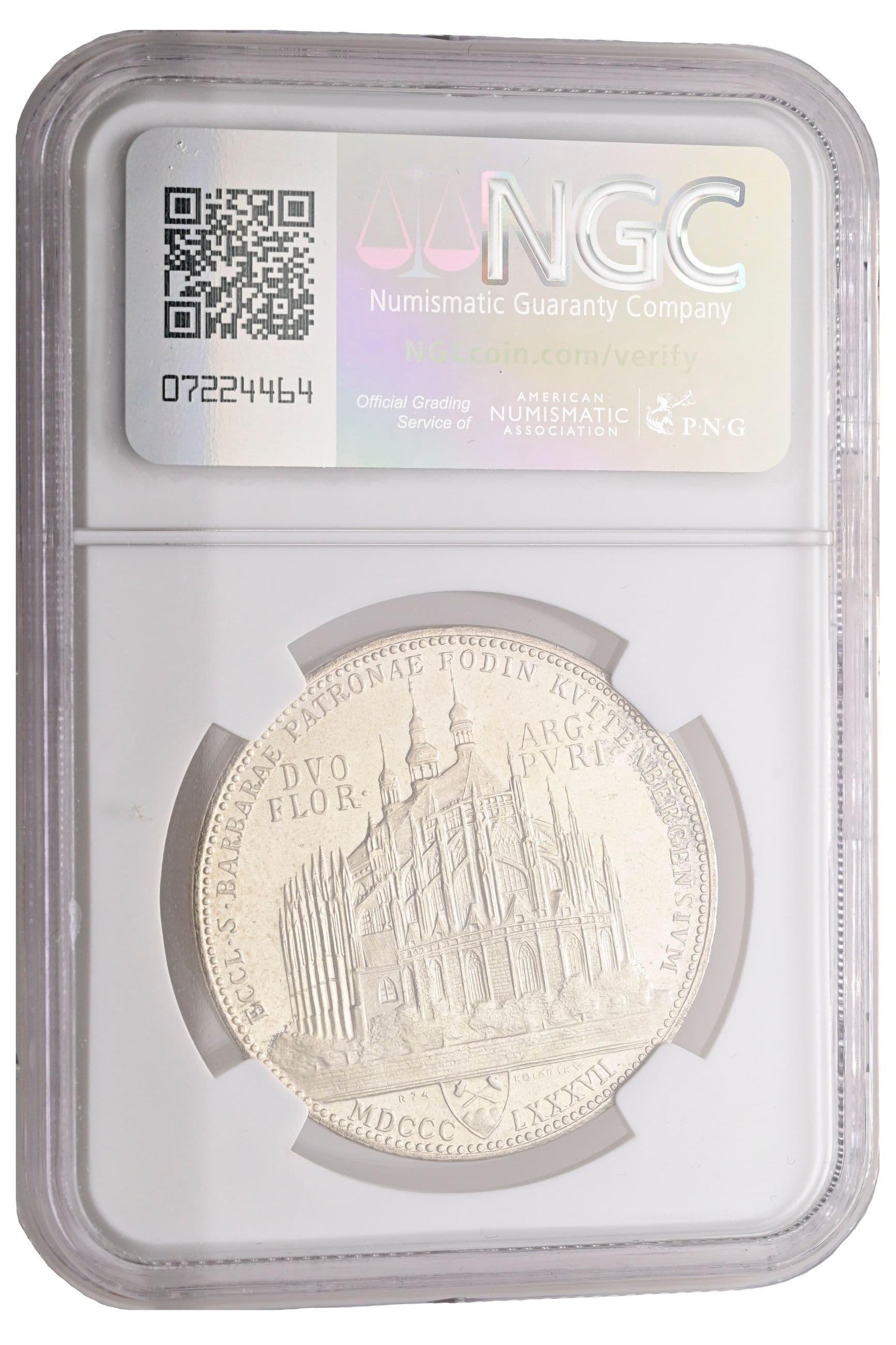 Doppelgulden Restrike Franz Joseph I. 1848-1916 1887/1974 – Rückseite
