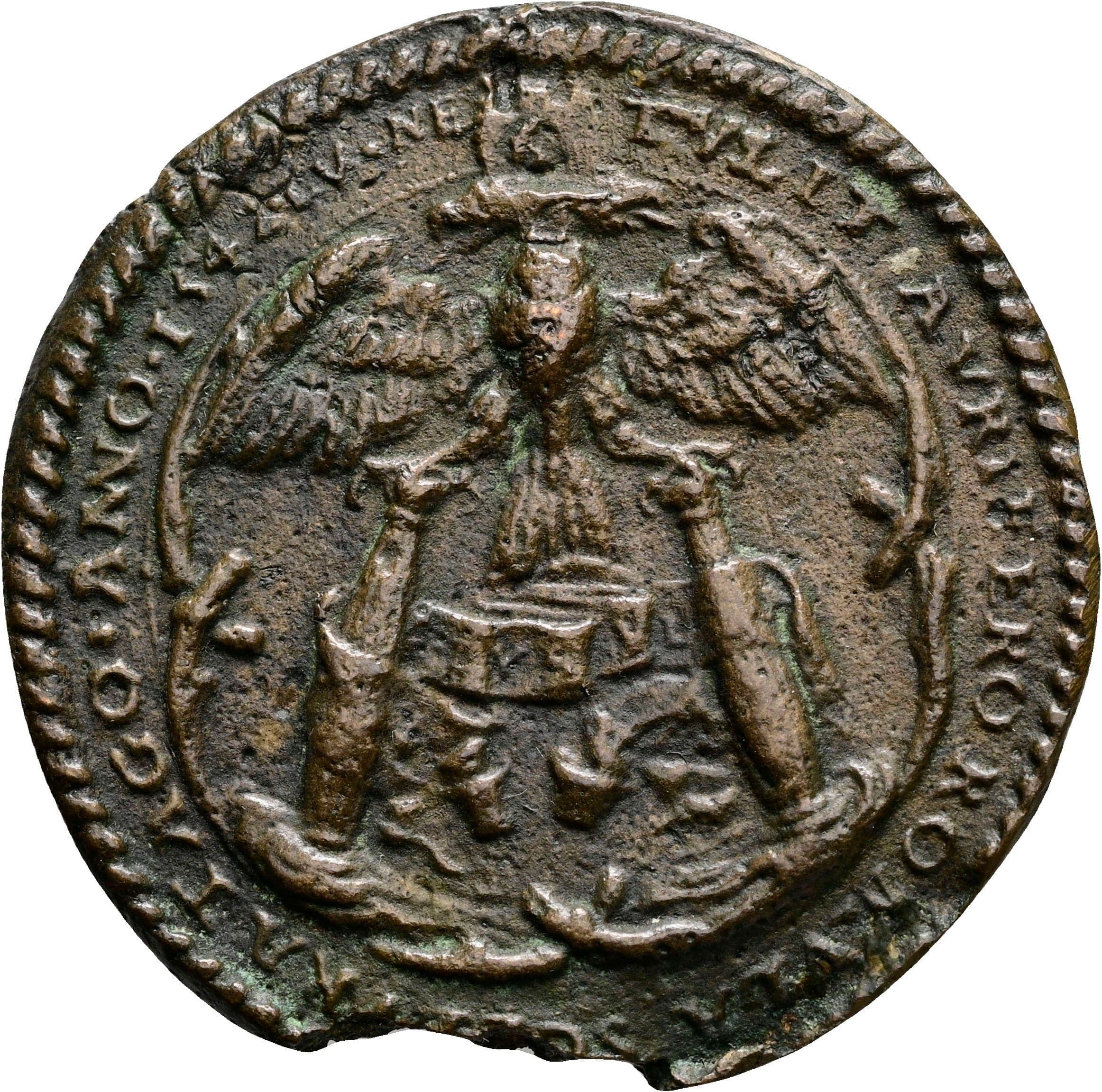 AE Gussmedaille Karl V. 1506-1556 1542 – Rückseite