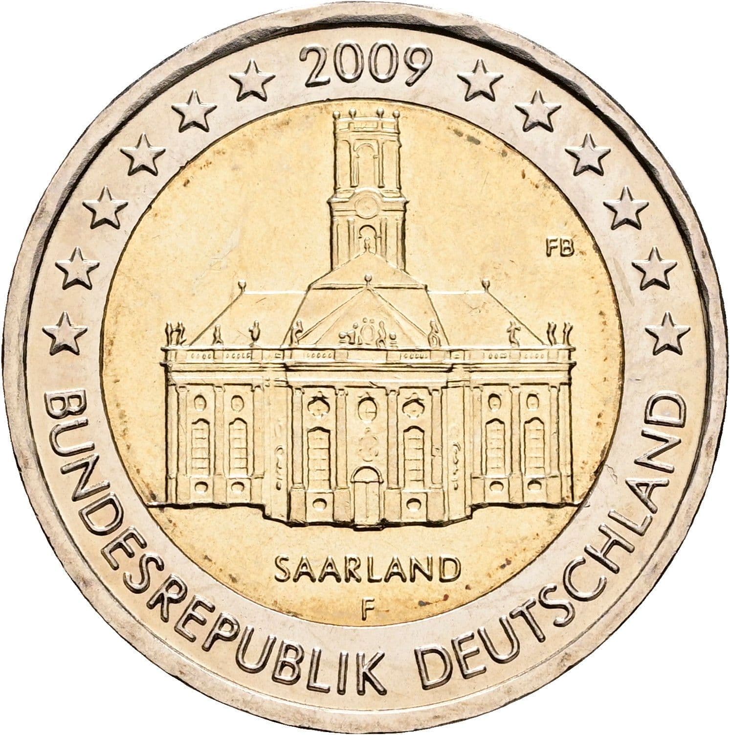 2 Euro 2009 F – Rückseite