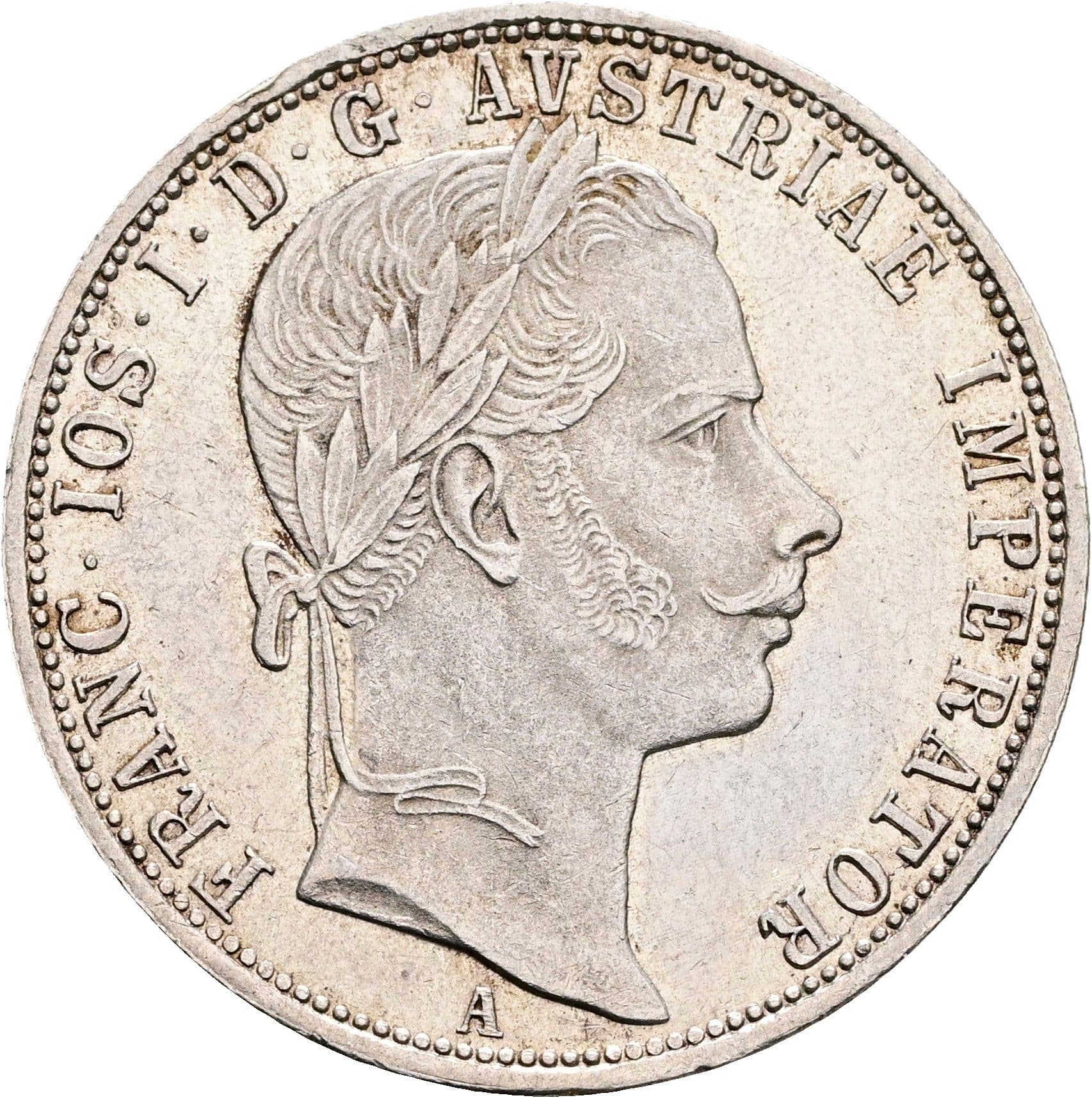 1 Gulden Franz Joseph I. 1848-1916 1859 A – Vorderseite