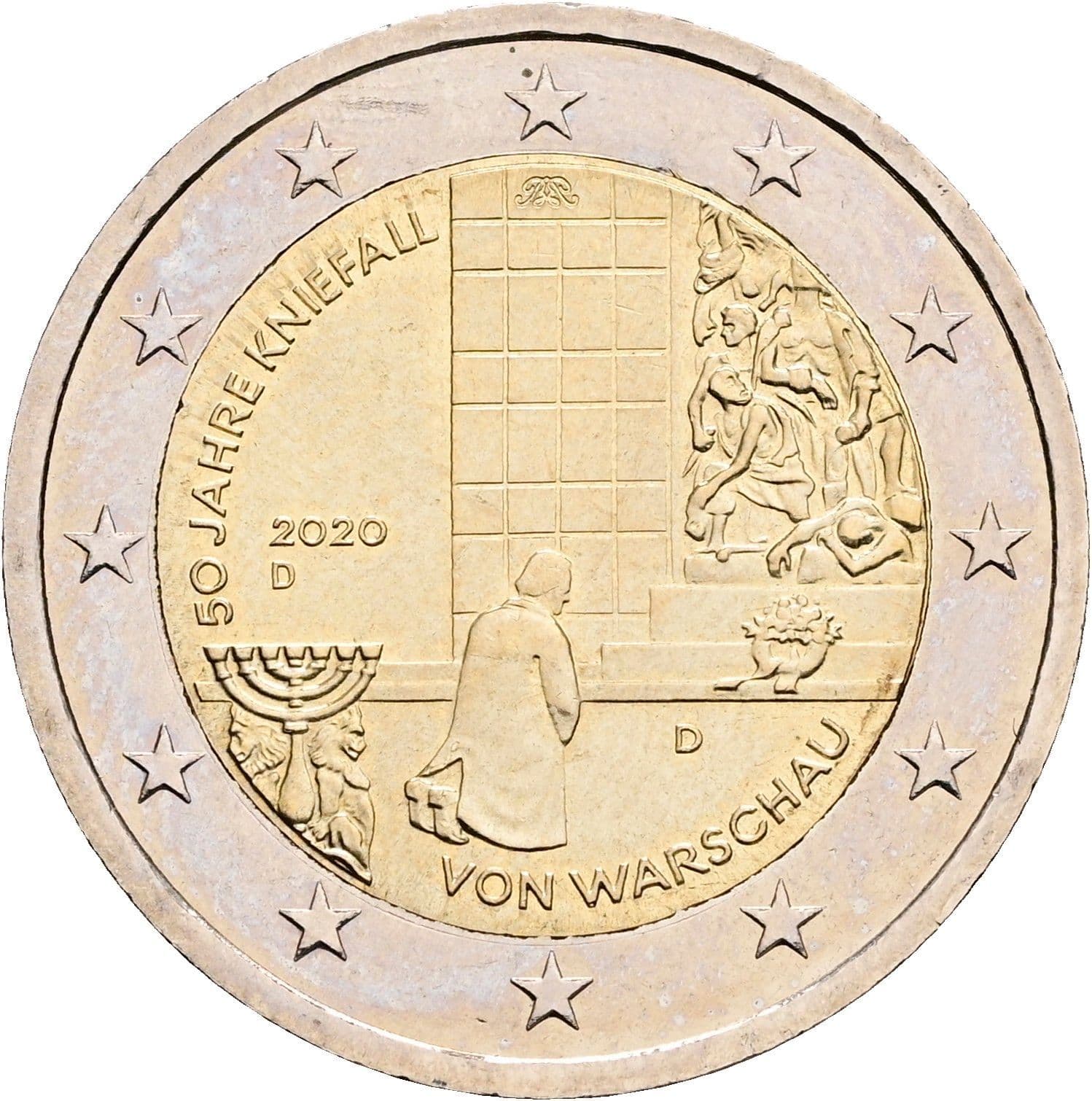 2 Euro 2020 D – Rückseite