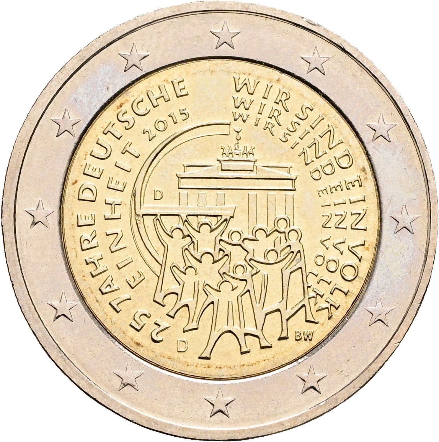 2 Euro 2015 D – Rückseite