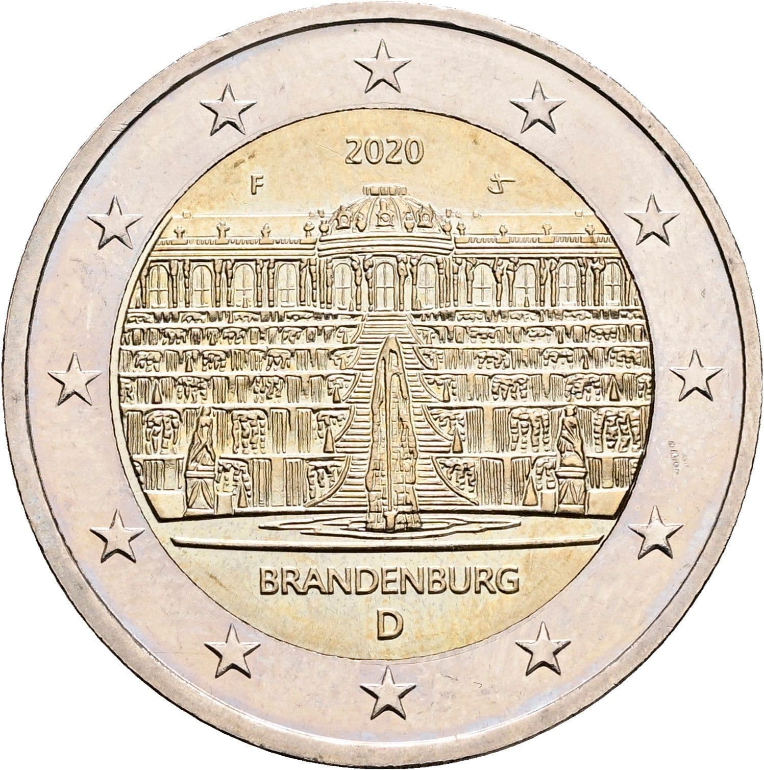 2 Euro 2020 D – Rückseite