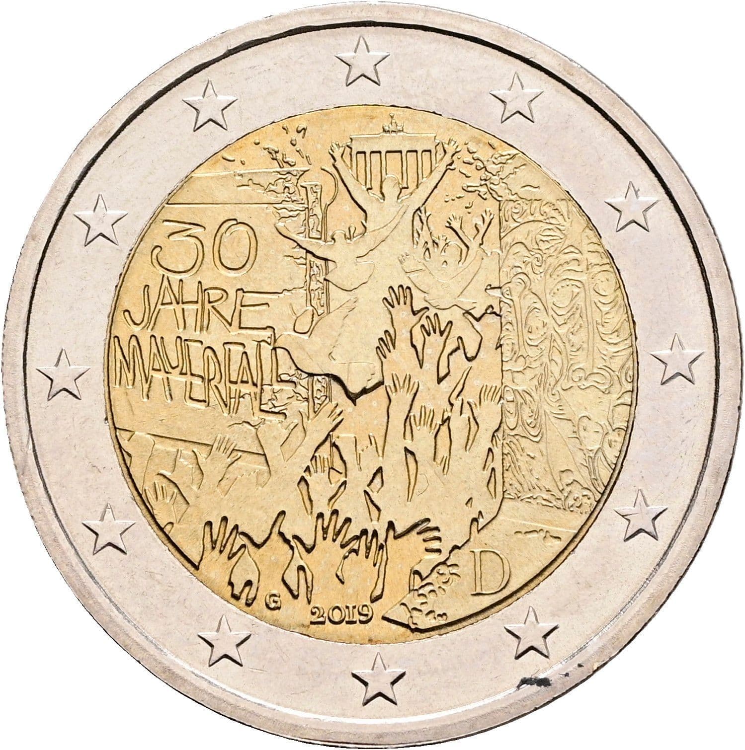 2 Euro 2019 D – Rückseite