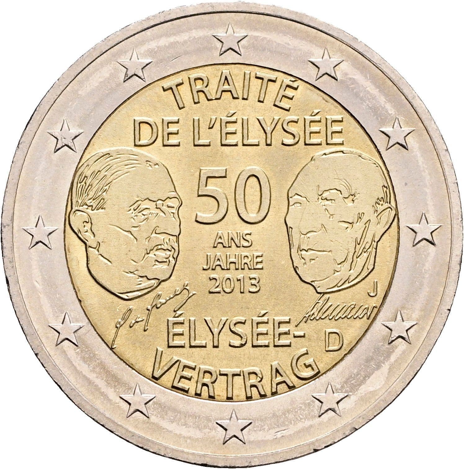 2 Euro 2013 D – Rückseite
