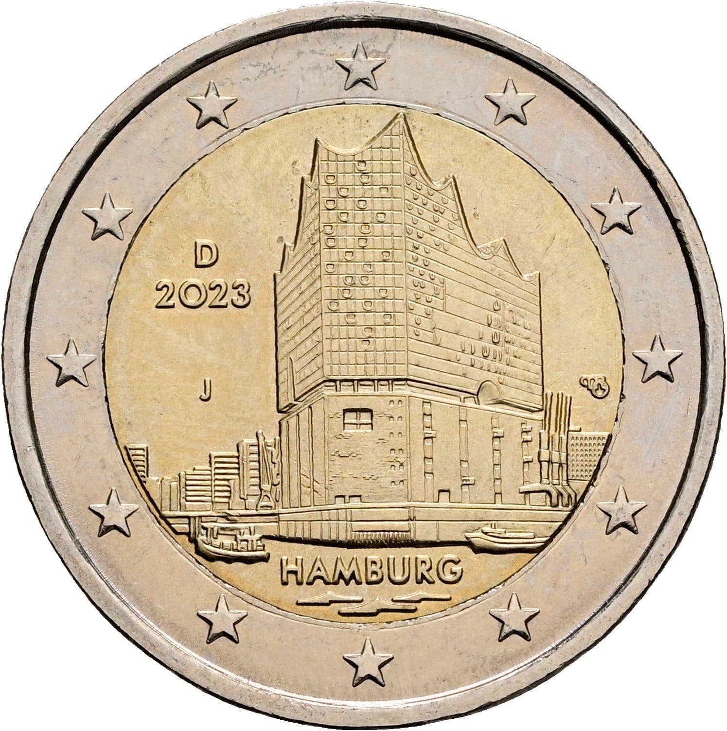 2 Euro 2023 J – Rückseite