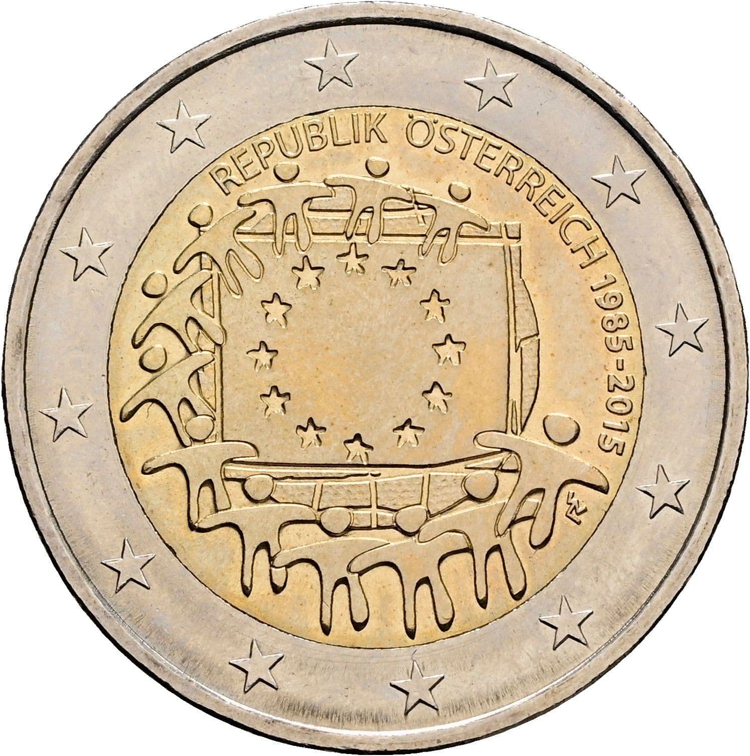 2 Euro 2015 – Rückseite