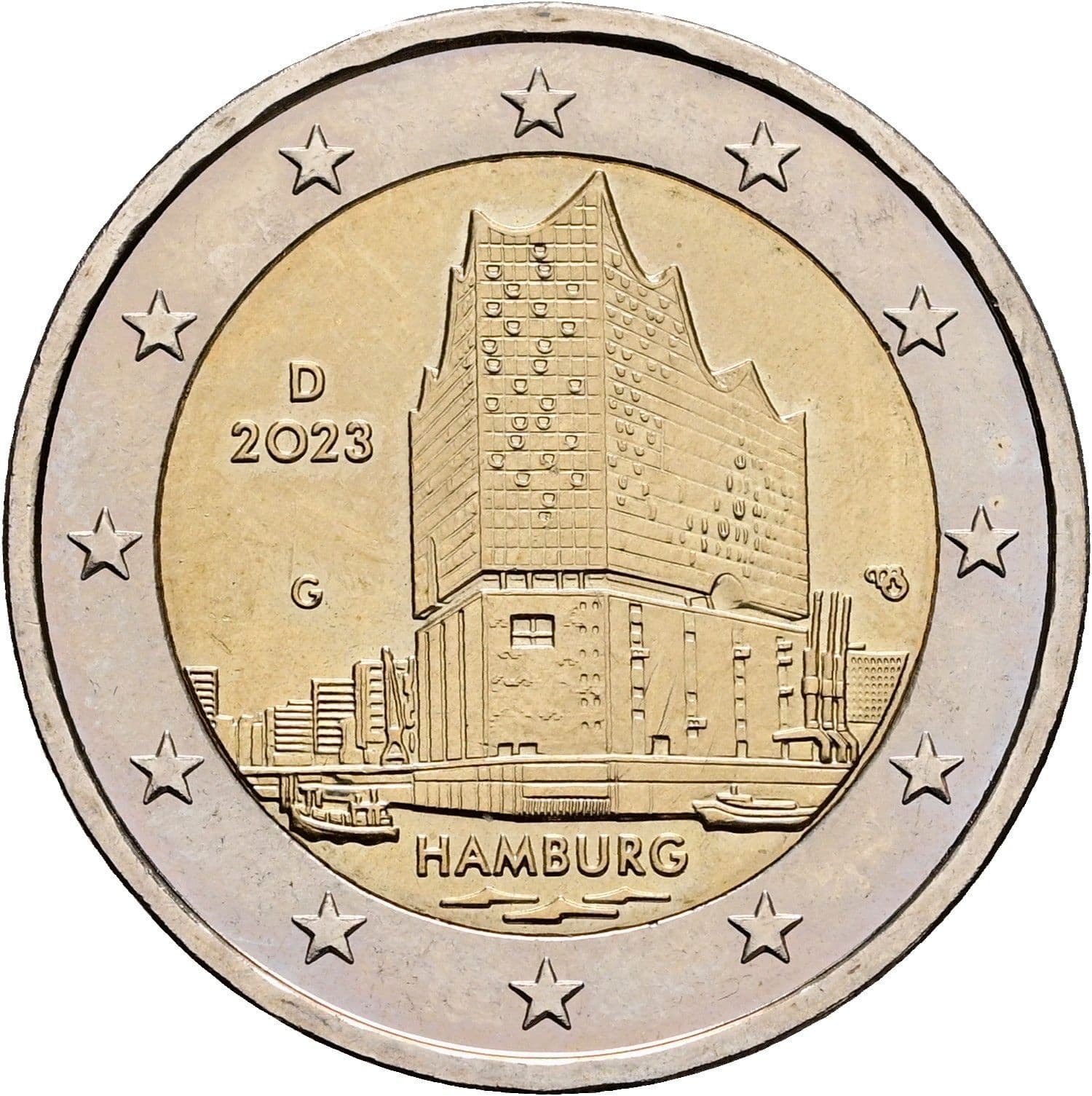 2 Euro 2023 G – Rückseite