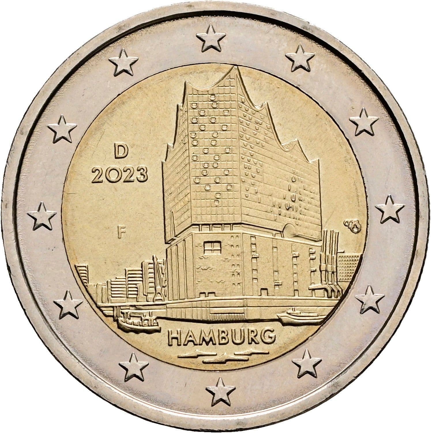 2 Euro 2023 F – Rückseite