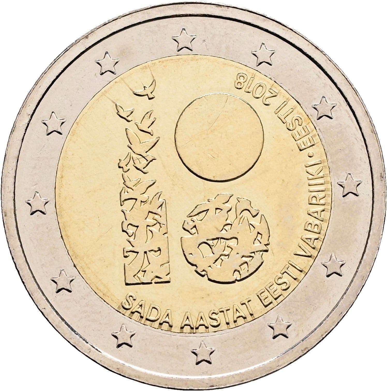 2 Euro 2018 – Rückseite