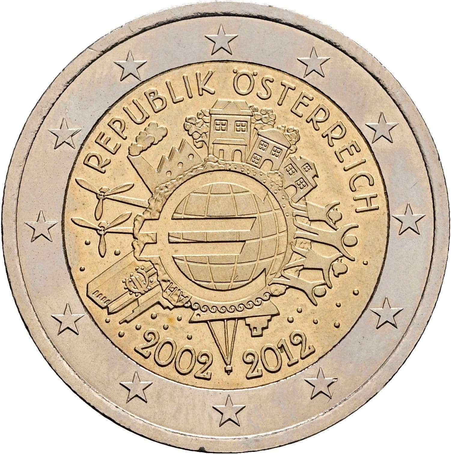 2 Euro 2012 – Rückseite