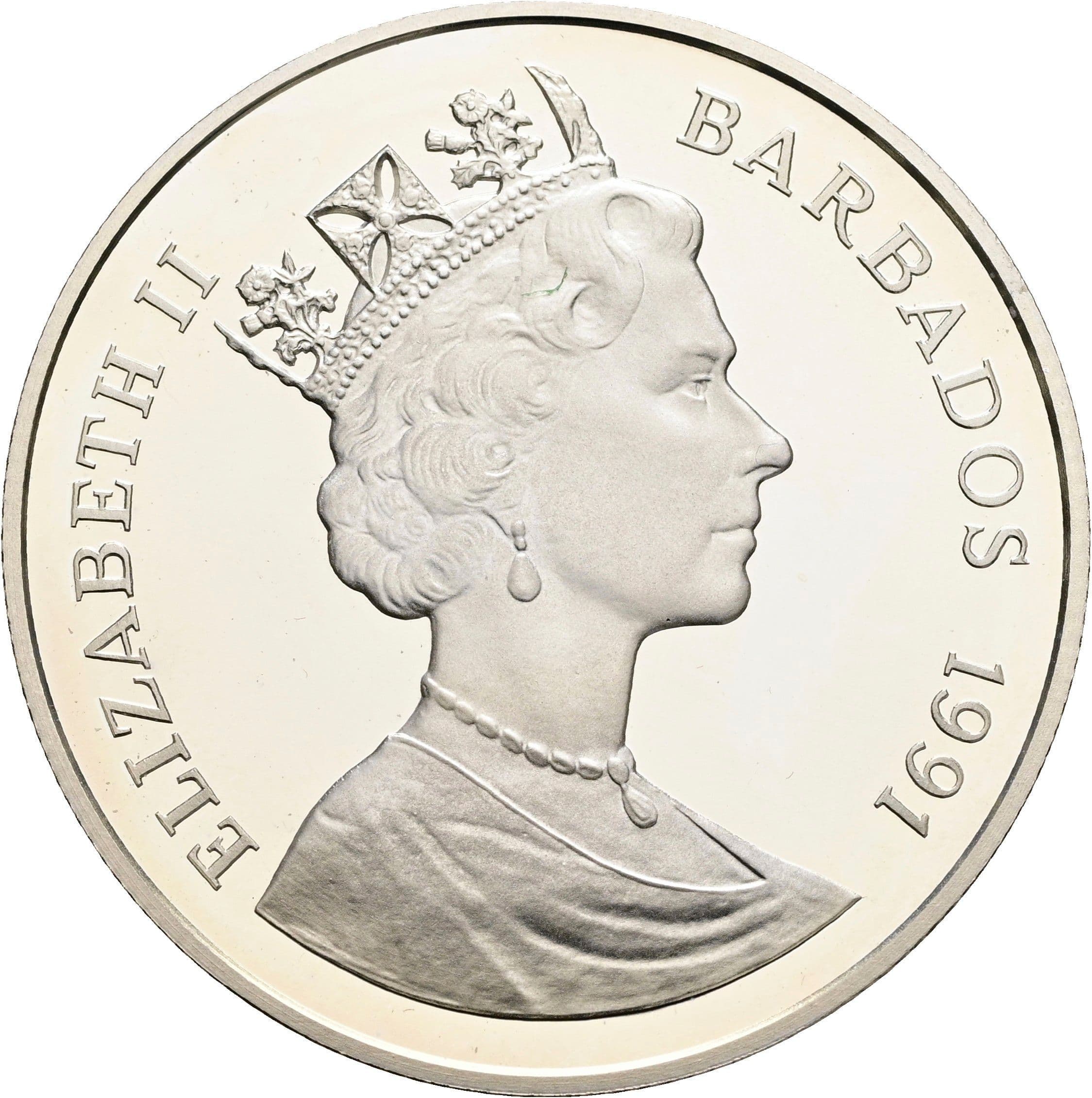10 Dollars Elisabeth II. 1952-2022 1991 – Vorderseite