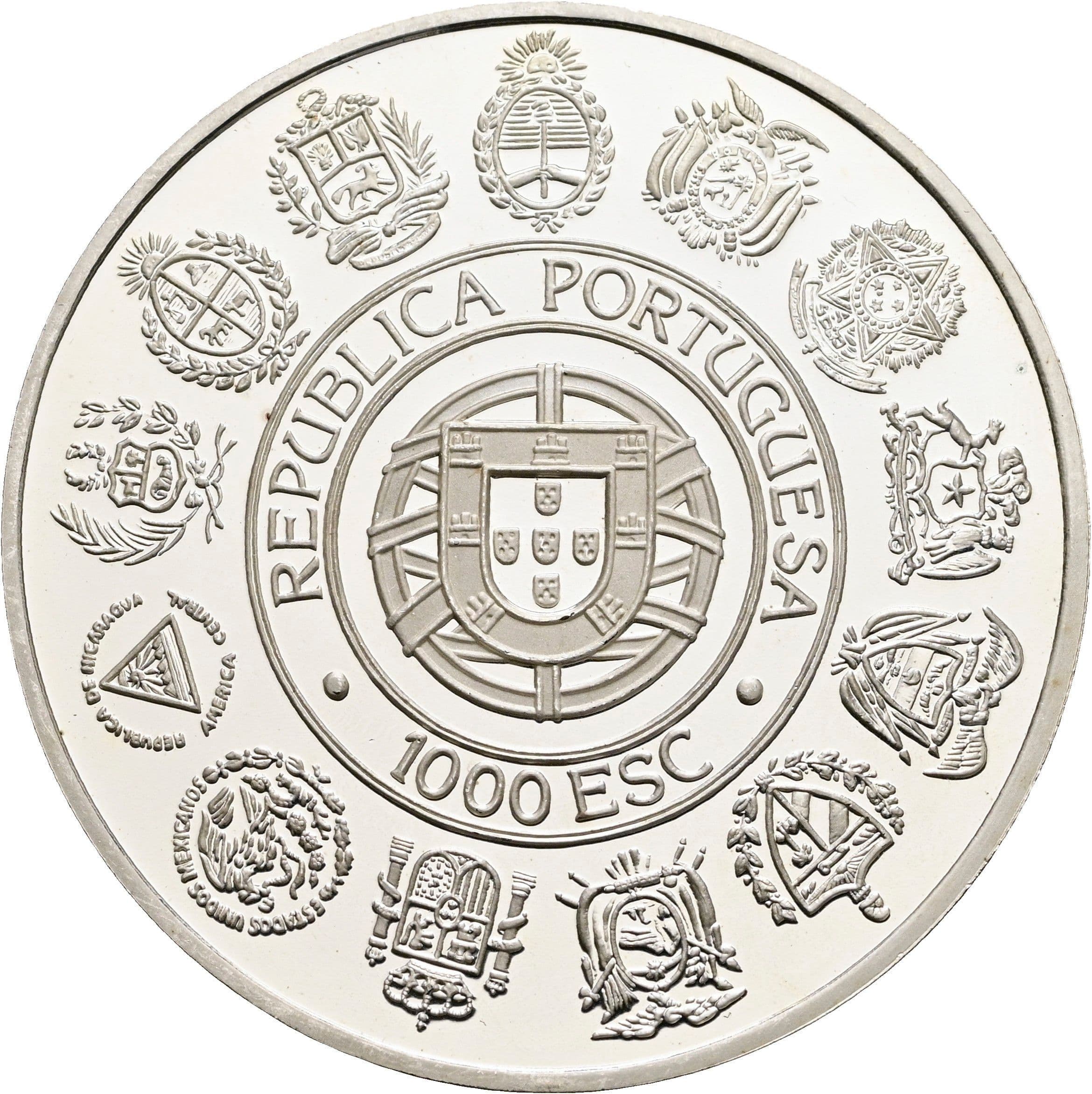 1000 Escudos 1992 – Rückseite