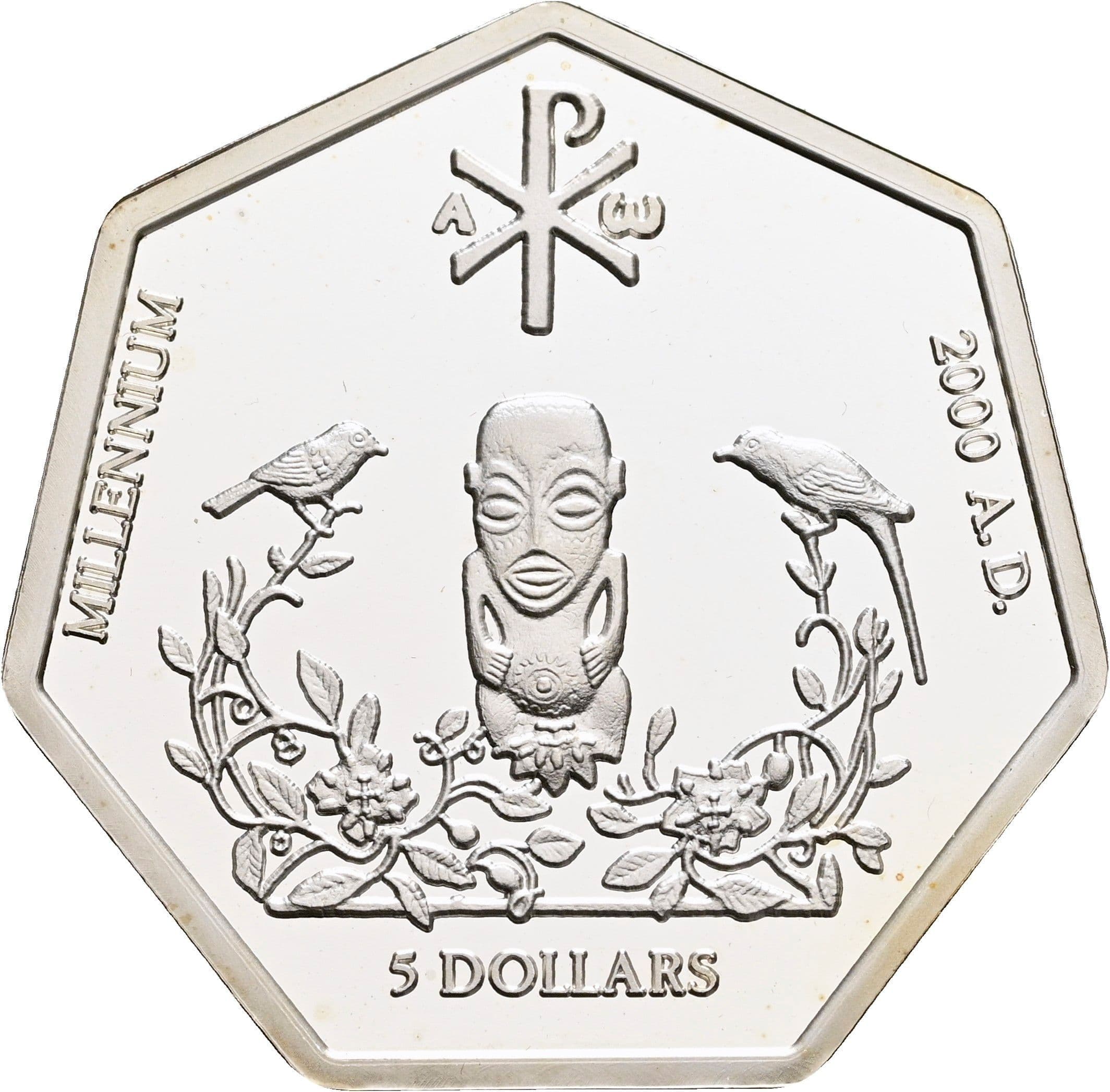5 Dollars Elisabeth II. 1952-2022 1999 – Rückseite