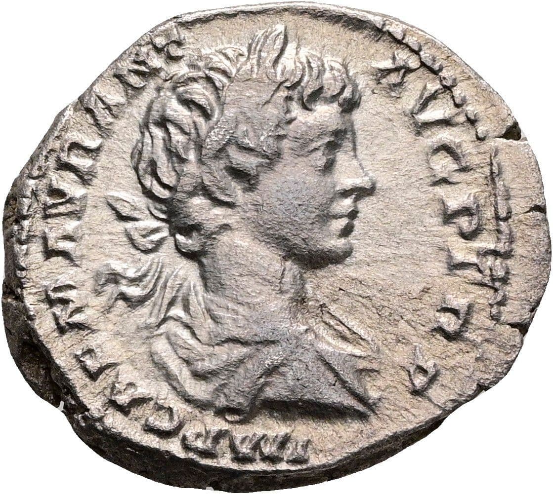 Denar Caracalla 197-217 AC Rom 198 AC – Vorderseite