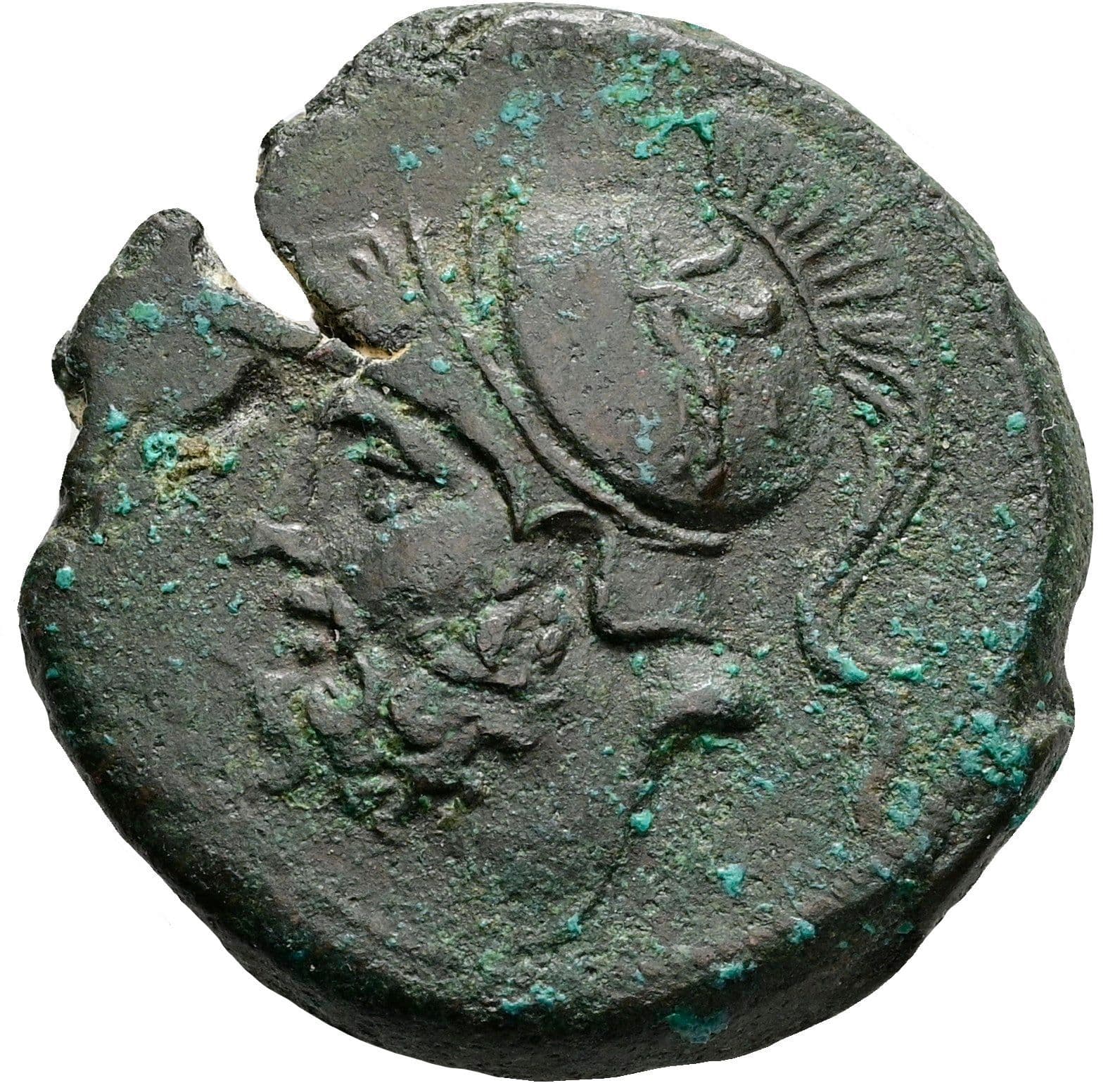 AE Didrachme Bruttium, Bretti ca. 211-208 BC – Vorderseite