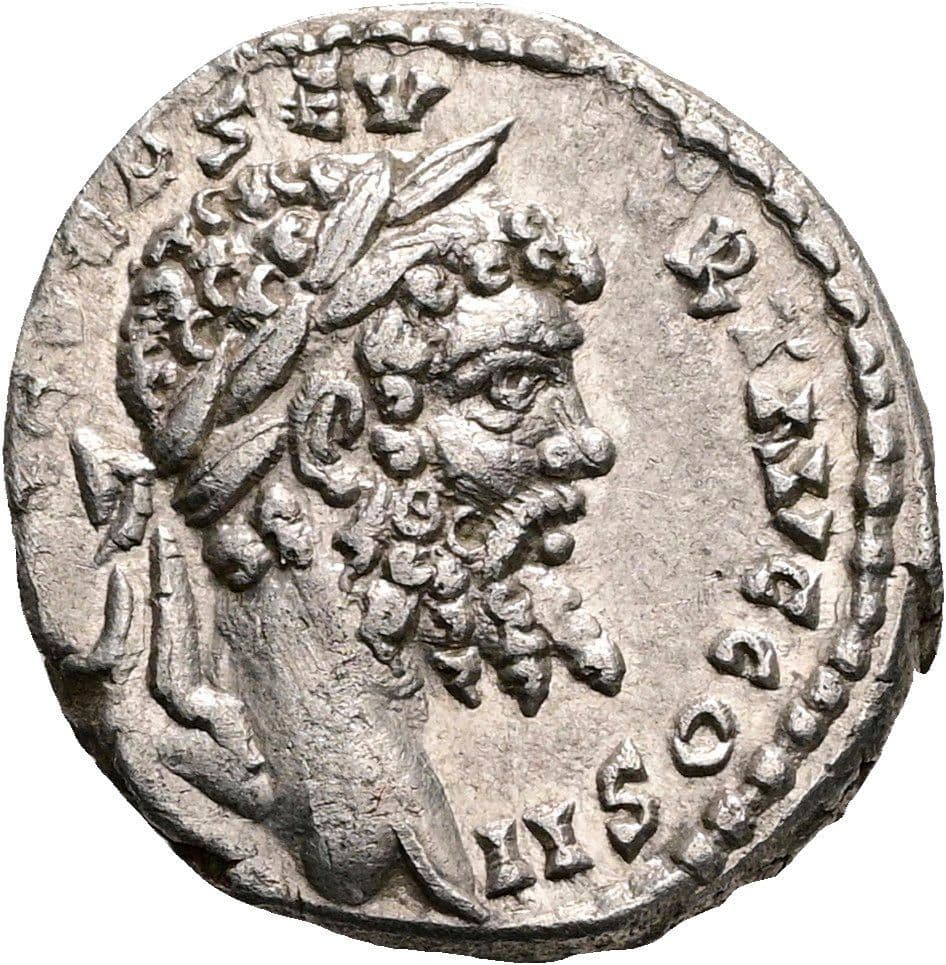 Denar Septimius Severus 193-211 AC Emesa 194/195 AC – Vorderseite