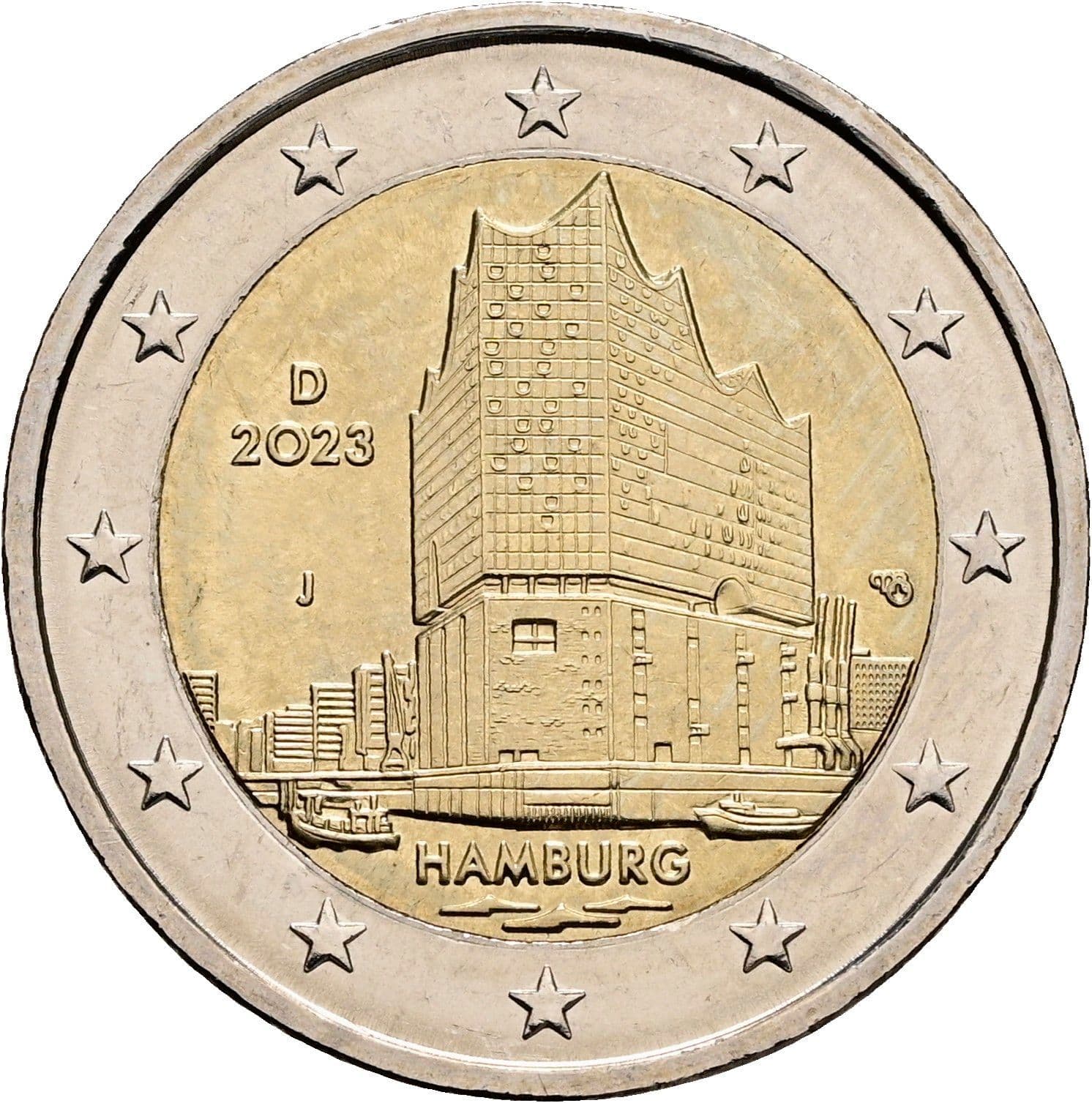 2 Euro 2023 J – Rückseite
