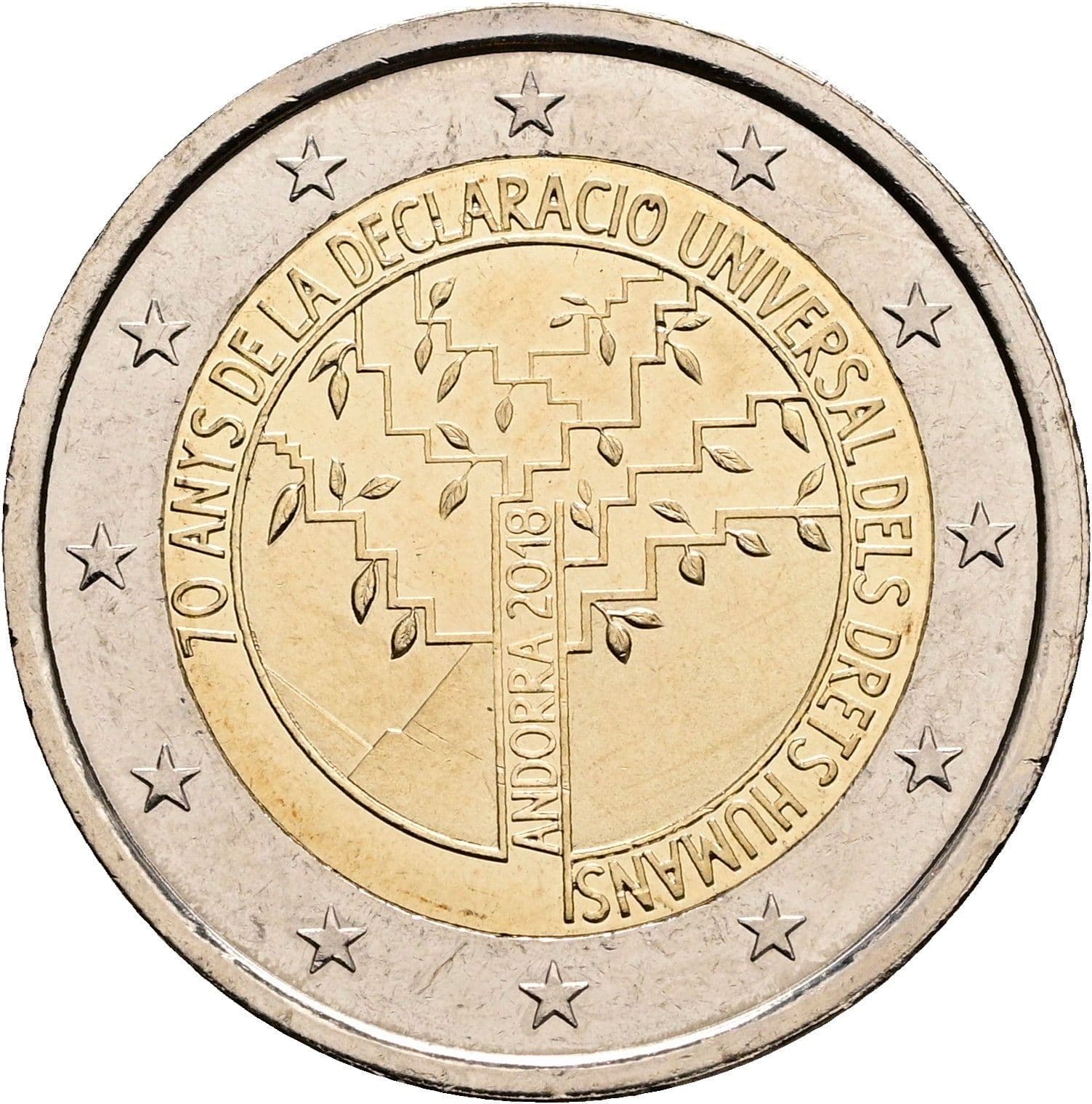 2 Euro 2018 – Rückseite